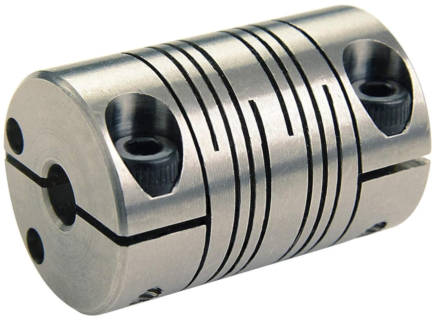 Ruland FCMR32-9-8-A 7075 Aluminum Beam Coupling, 6-Beam Clamp Style, 9 mm x 8 mm Bores, 31.8 mm OD, 44.5 mm Length
