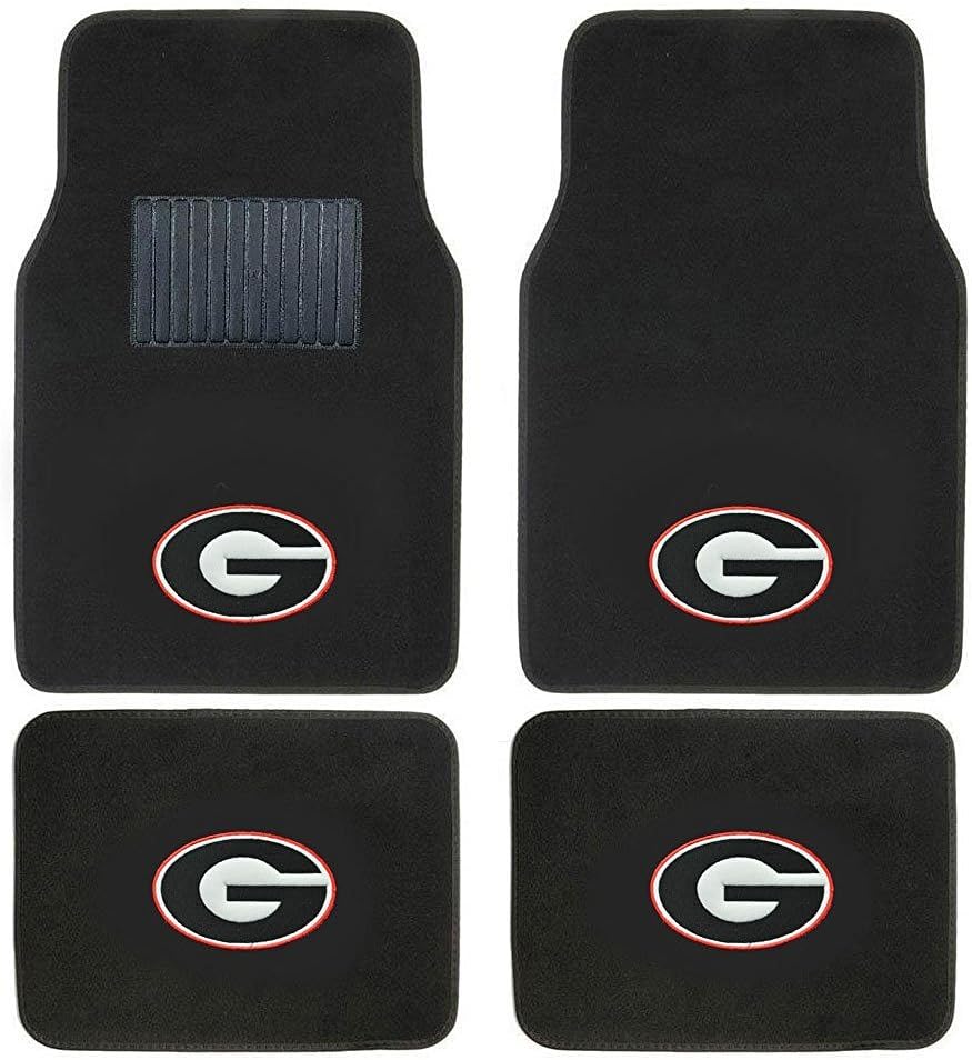 Georgia Bulldogs 4 Pc Carpet Floor Mats