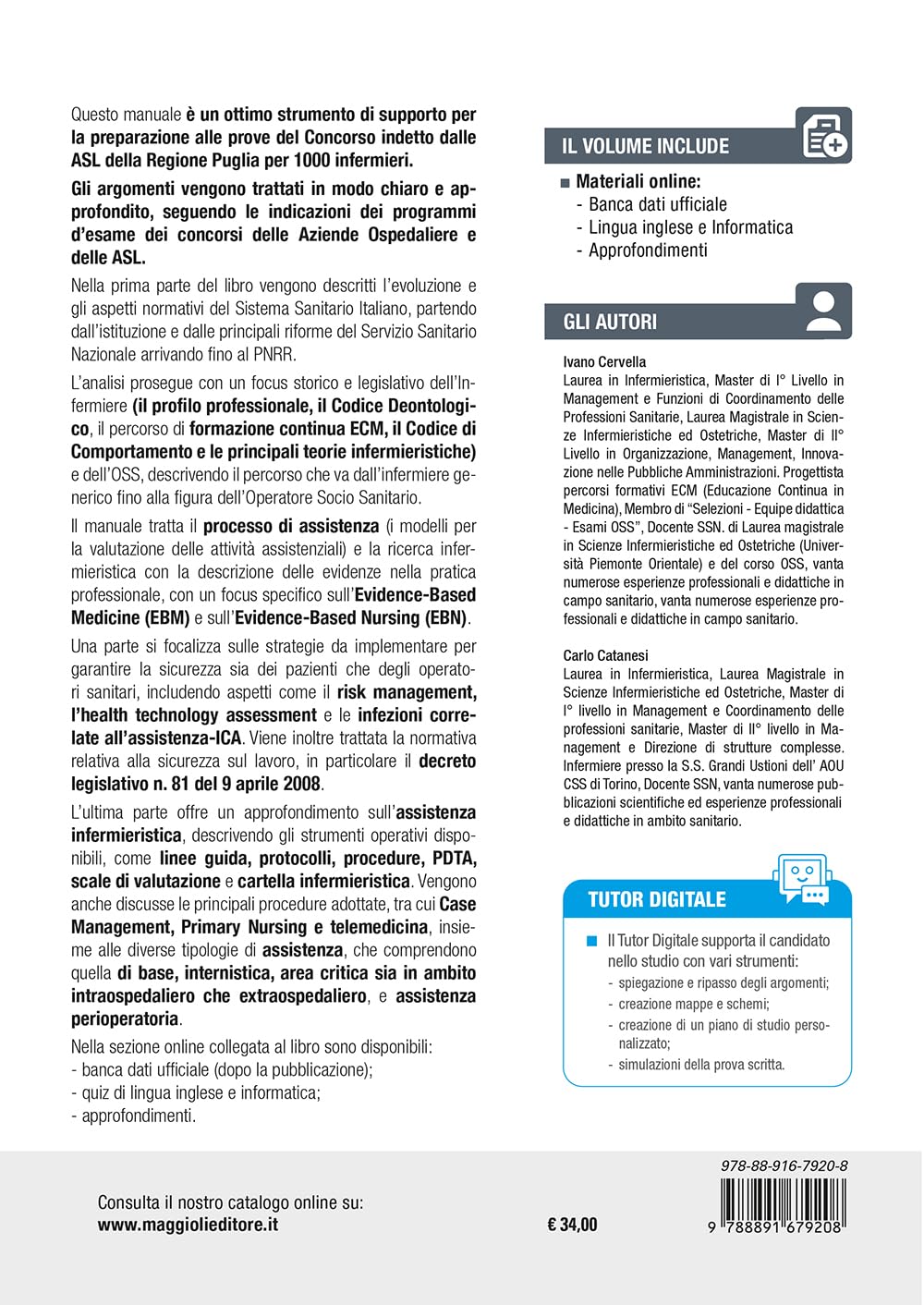 Concorso Regione Puglia. 1000 infermieri. Guida teorico-pratica per tutte le prove di concorso. Con espansione online