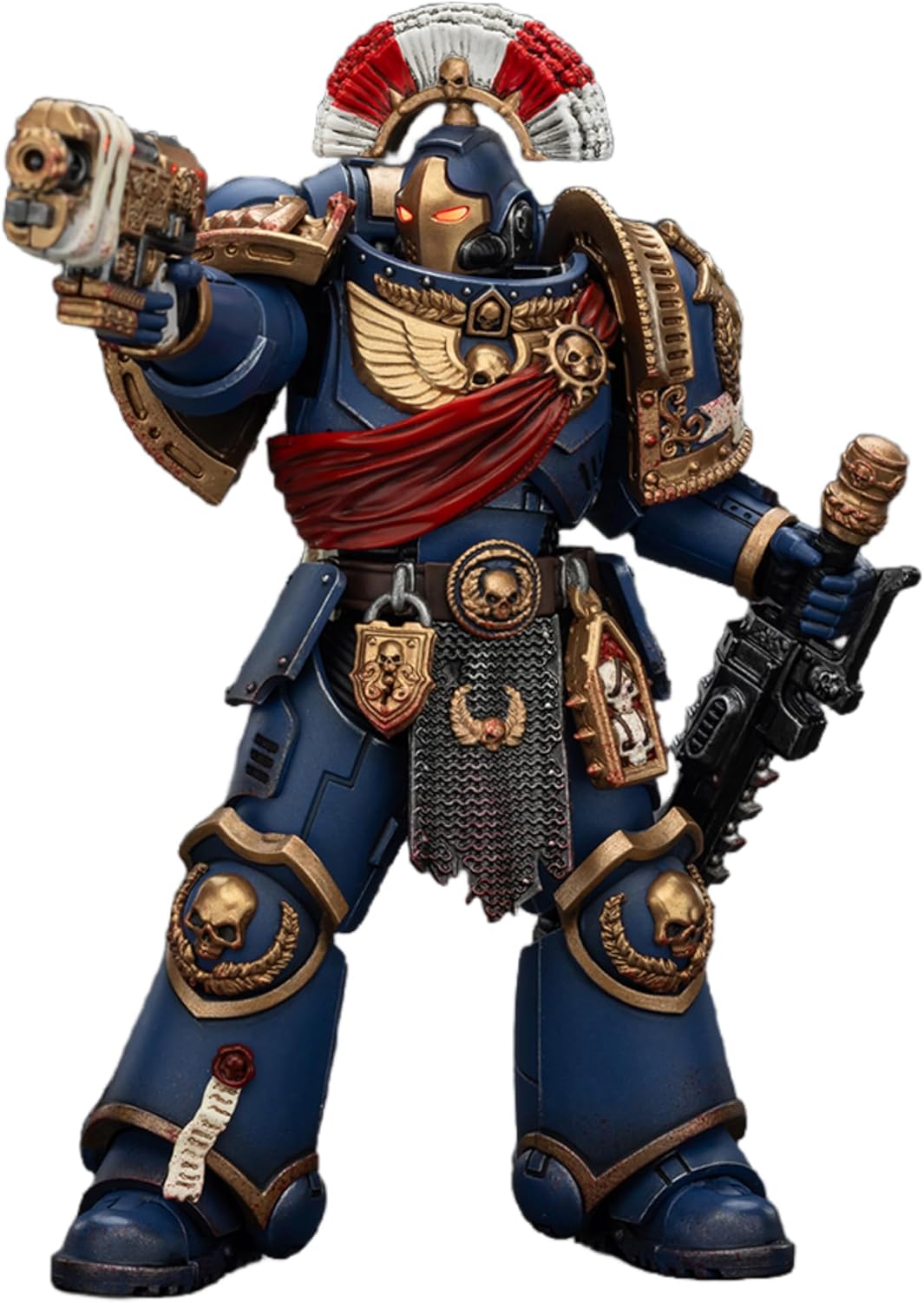 JOYTOY Warhammer 40k 1/18 Action Figure Ultramarines Relic Secundus Armour with Artificer Bolt Rifle, chainsword and Bolt Pistol 5-inch Collectible Gifts,Toys for Kids 15+ and Adults Pre-Order