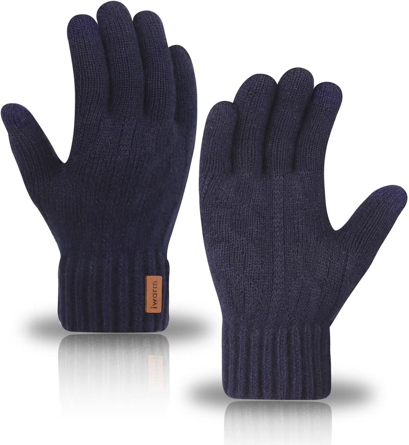 Alpaca Wool Thick Winter Gloves for Men Women Touchscreen Fingers Stretch Warm Soft Skin-Friendly Anti-pilling Thermal