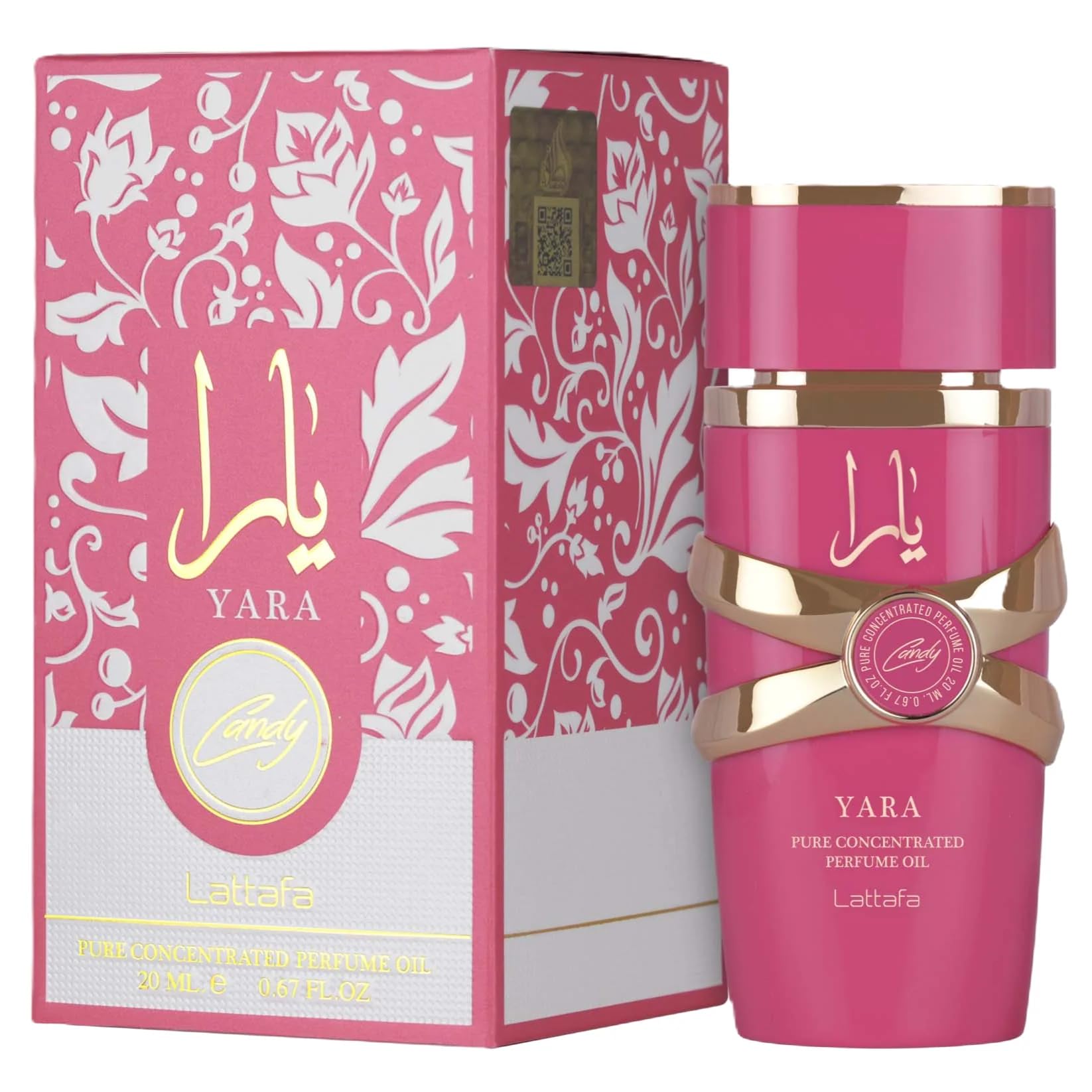 Lattafa Yara Candy - Vanilla, Fruity, Citrus, Floral - Eau de Parfum Long-Lasting Fragrance for Women, 3.40 Ounce / 100 ml: Musk 0.67 Fl Oz (Pack of 1)