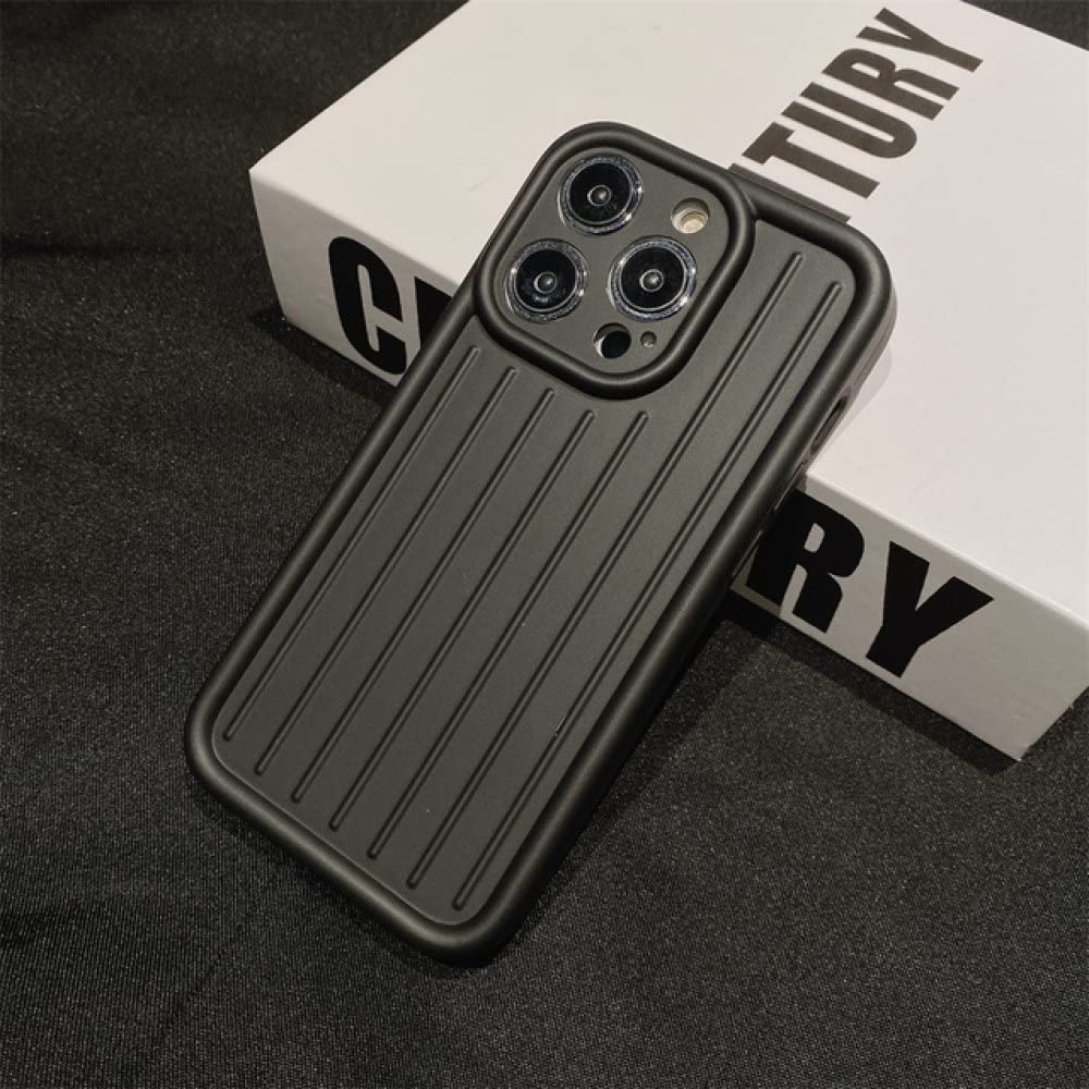 Coque iPhone 14 Pro Max chic effet métal et rayures 3D - 7