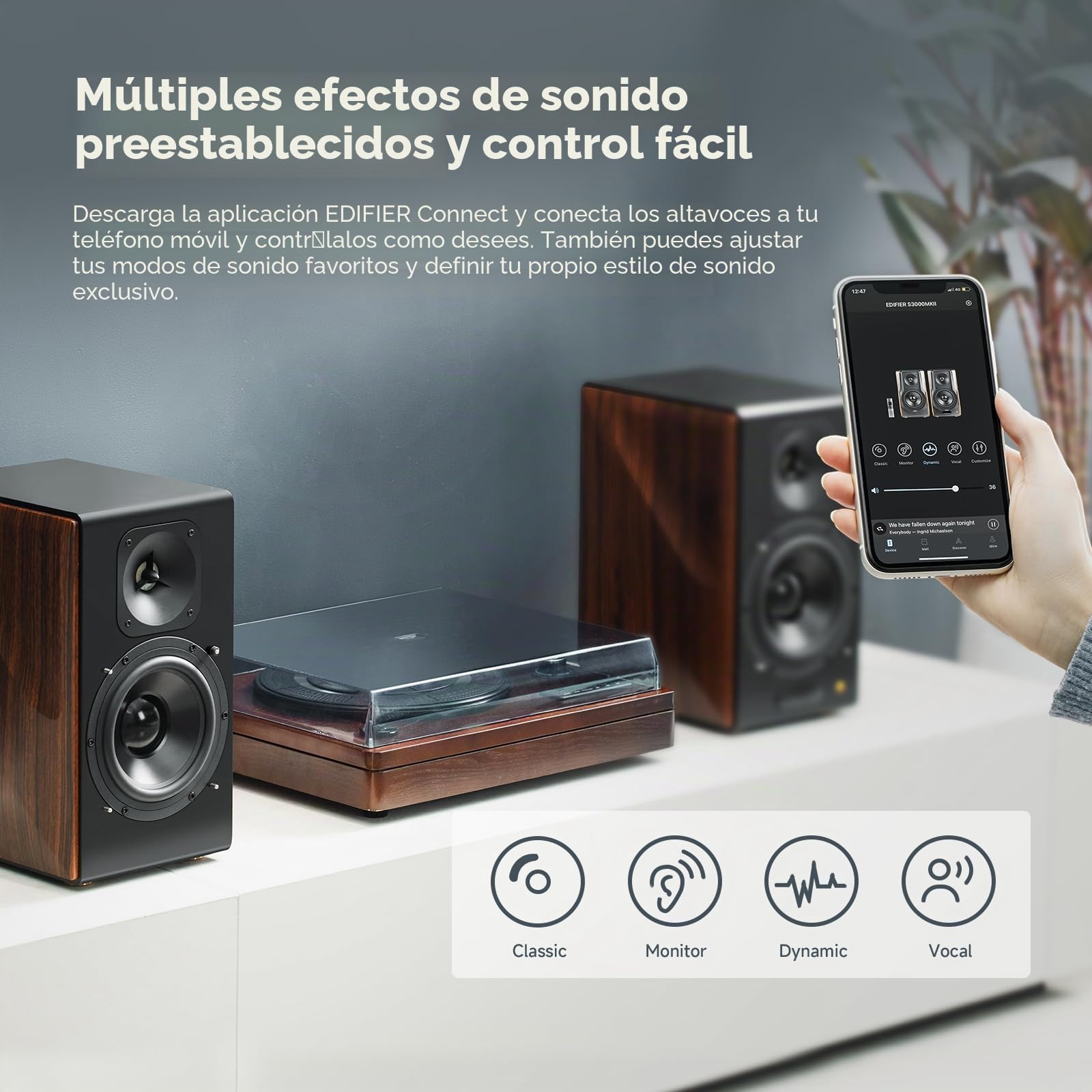Edifier S3000MKII Sistema 2.0 Altavoces Activos de Estantería, 256W RMS, Altavoces Activos Dobles, Tweeters Magnéticos Planares, Medios de 6,5”, Sonido Hi-Fi de Alta Resolución con DSP