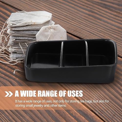 Miniatura 4 de Luxshiny Caja de almacenamiento de café Caja de té Organizador de bolsa de té Bolsa de té Soporte de paquetes pequeños Estación de café Despensa