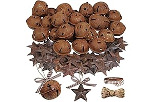 Winlyn 80Pcs Rustic Christmas Tree Decorations