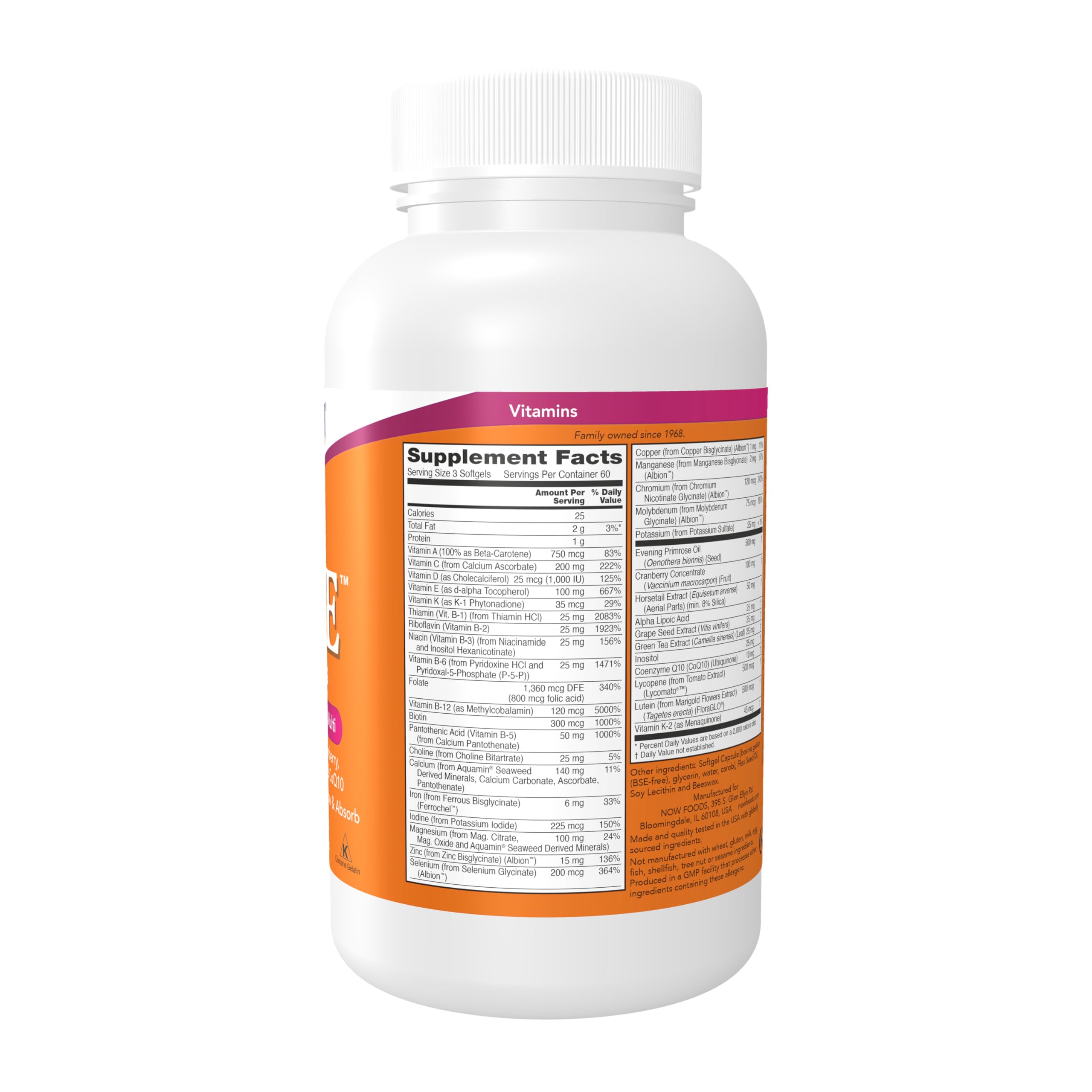 NOW Supplements, Eve™ Women's Multivitamin, 180 Softgels — Amazon image 2