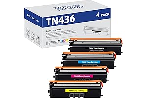TN436 TN 436 TN-436 4-Pack Compatible Toner Cartridges