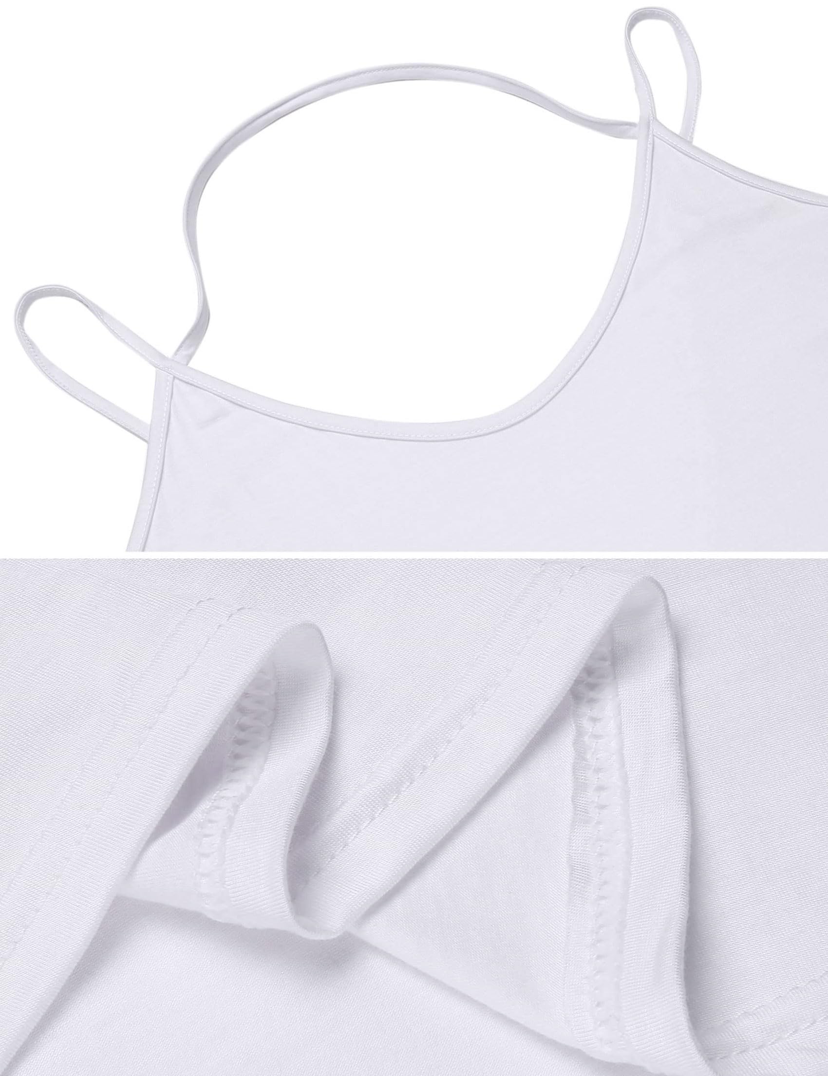Tobrief Camiseta sin mangas sexy con cuello en V y tirantes delgados para mujer