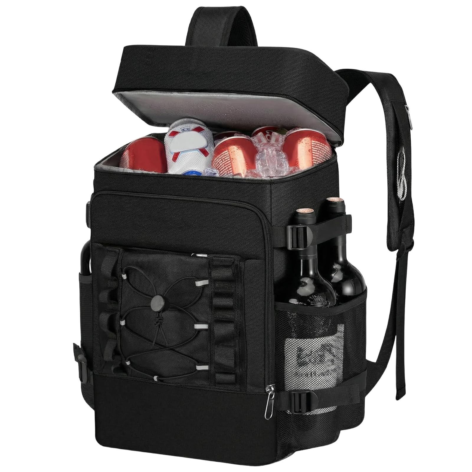 25L Large Cooler Backpack - Double Deck Insulated Rucksack for Hot & Frozen Food, Waterproof & Leakproof Cooling Bag for Picnic Beach Camping