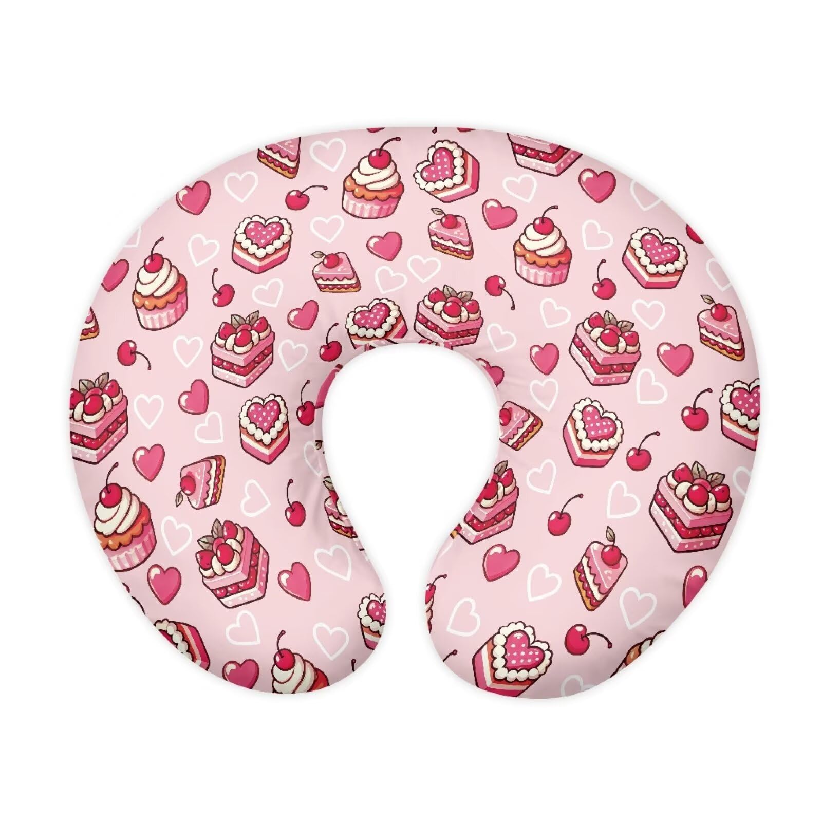 PJHEQOXE Pillow Covers，Pillowcase for Nursing Pillow and Positioner for Breastfeeding and Bottle Feeding，Propping Baby，Fits The Original Support for Breastfeeding Cute Cake