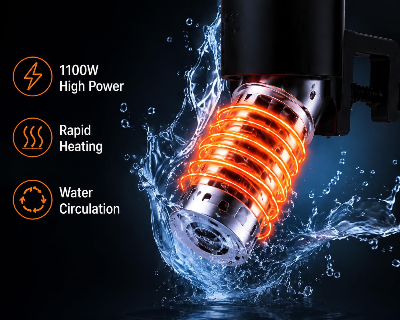 1100W Sous Vide Precision Cooker with Touchscreen & WiFi App Control, 24-Hour Delay Start, Accurate Temperature Control for Perfect Cooking