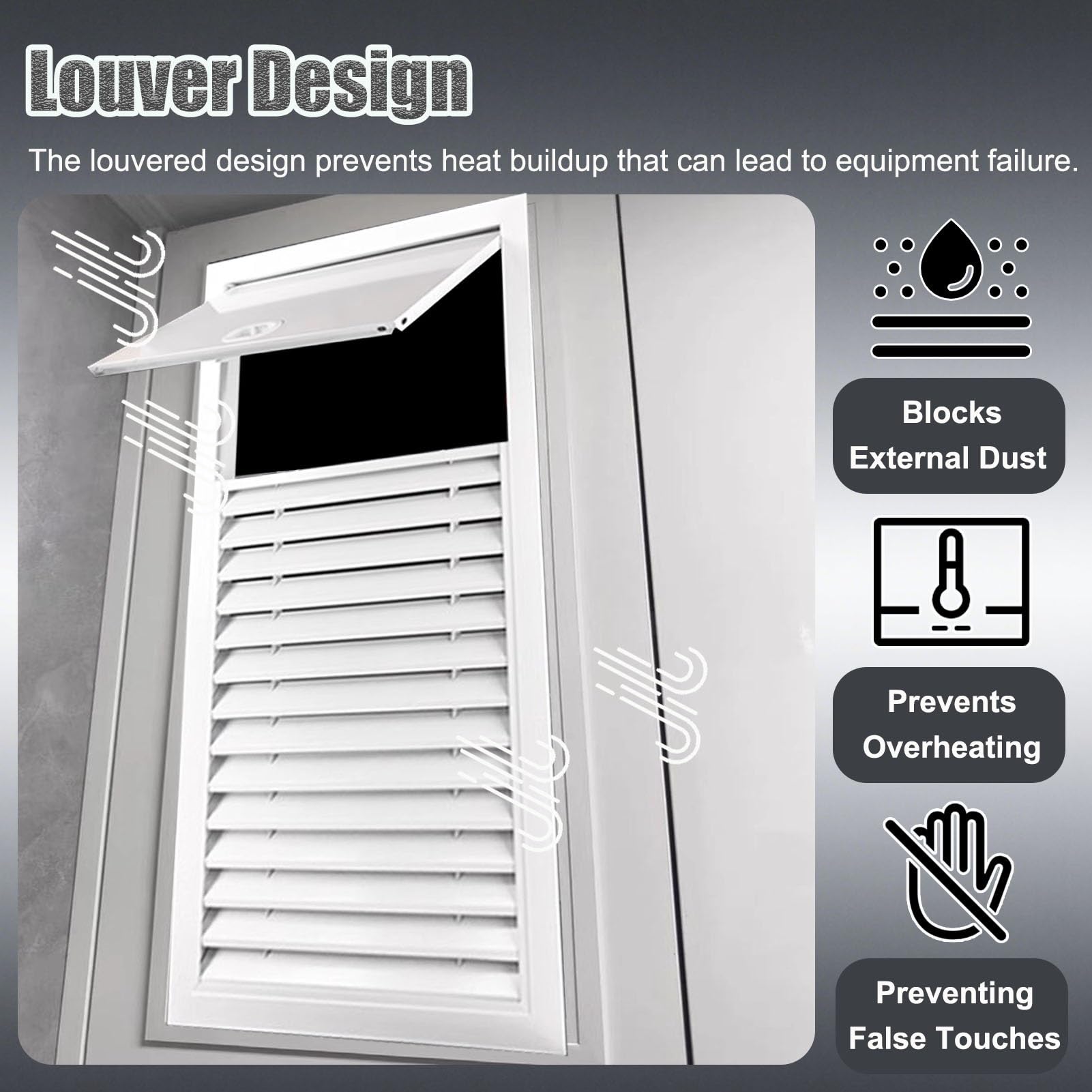 Trampilla Pladur Panel de Acceso a Rejillas de Ventilación con Manija de 60x50 75x75 60x90 cm. Placa de Metal Grande para Cubrir Orificios de Pared, Ideal para Cables Ocultos(24x20in/60x50cm)