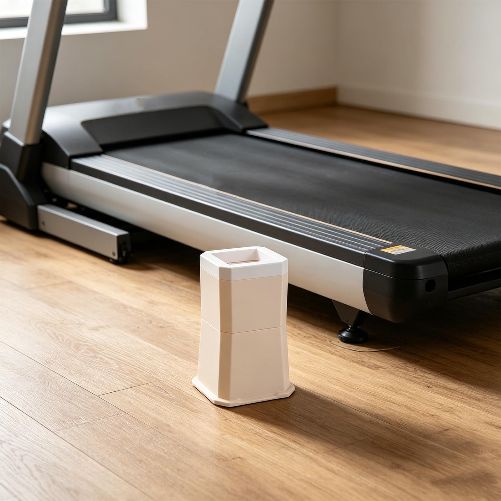 Housoutil 2 Piezas Bloques Elevadores Apilables de Plástico Beige