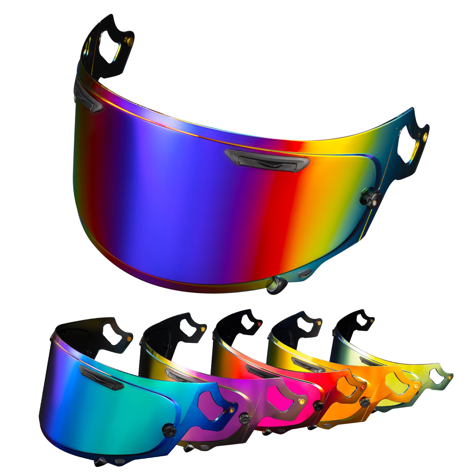 PSLER VAS-V MAX Vision Face Shield Regent X Visor Replacement Motorcycle Helmet Visor for Signet-X Regent-X VAS-V MAX Quantum-X Defiant-X RX7X Dt-X Corsair-X,Deep Gradual Blue