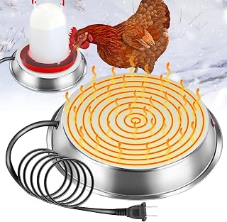 Chicken Water Heater, Winter Chicken Waterer Heated Base, Rapidly & Continuously Heat Cold Water for Poultry Drinking