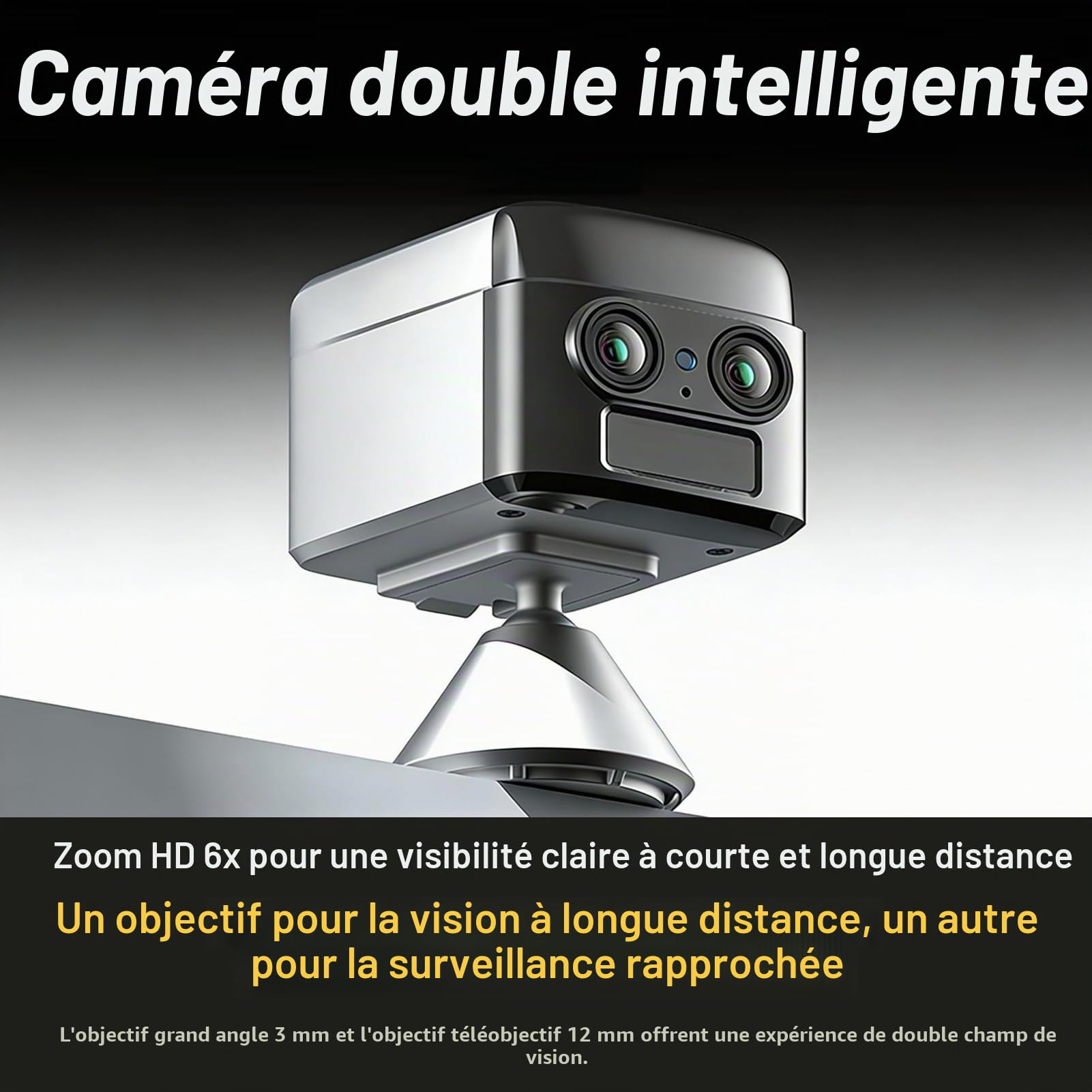 Tangxi Caméra de Remorque sans Fil pour Chevaux, Caméra de Recul avec Attelage Magnétique WiFi 4K avec Application, Surveillance en Temps Réel, pour Remorques à Bétail, Camping-Car,