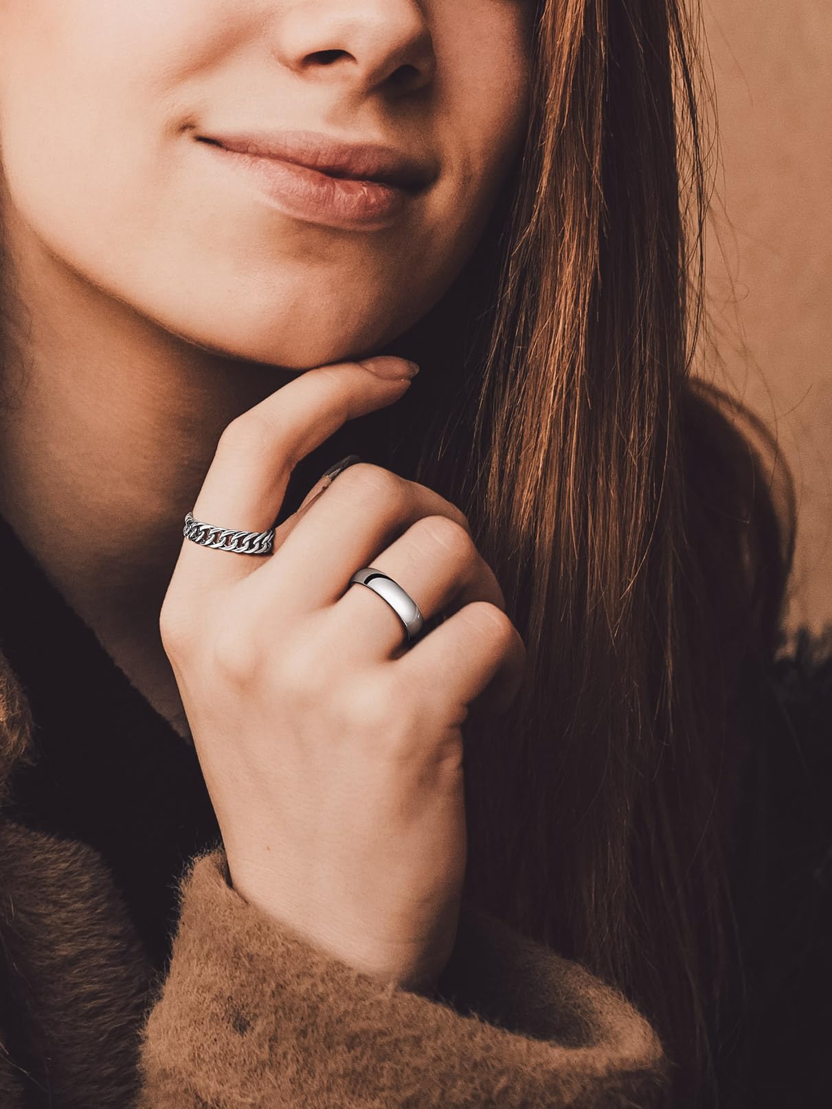 Bandmax Verlobungsring 925 Silber Ringe Damen Herren Ring Silber Ehering Trauringe 5mm breit Bandring Partnerring Silber Schmuck Ringgröße 47MM bis 67MM