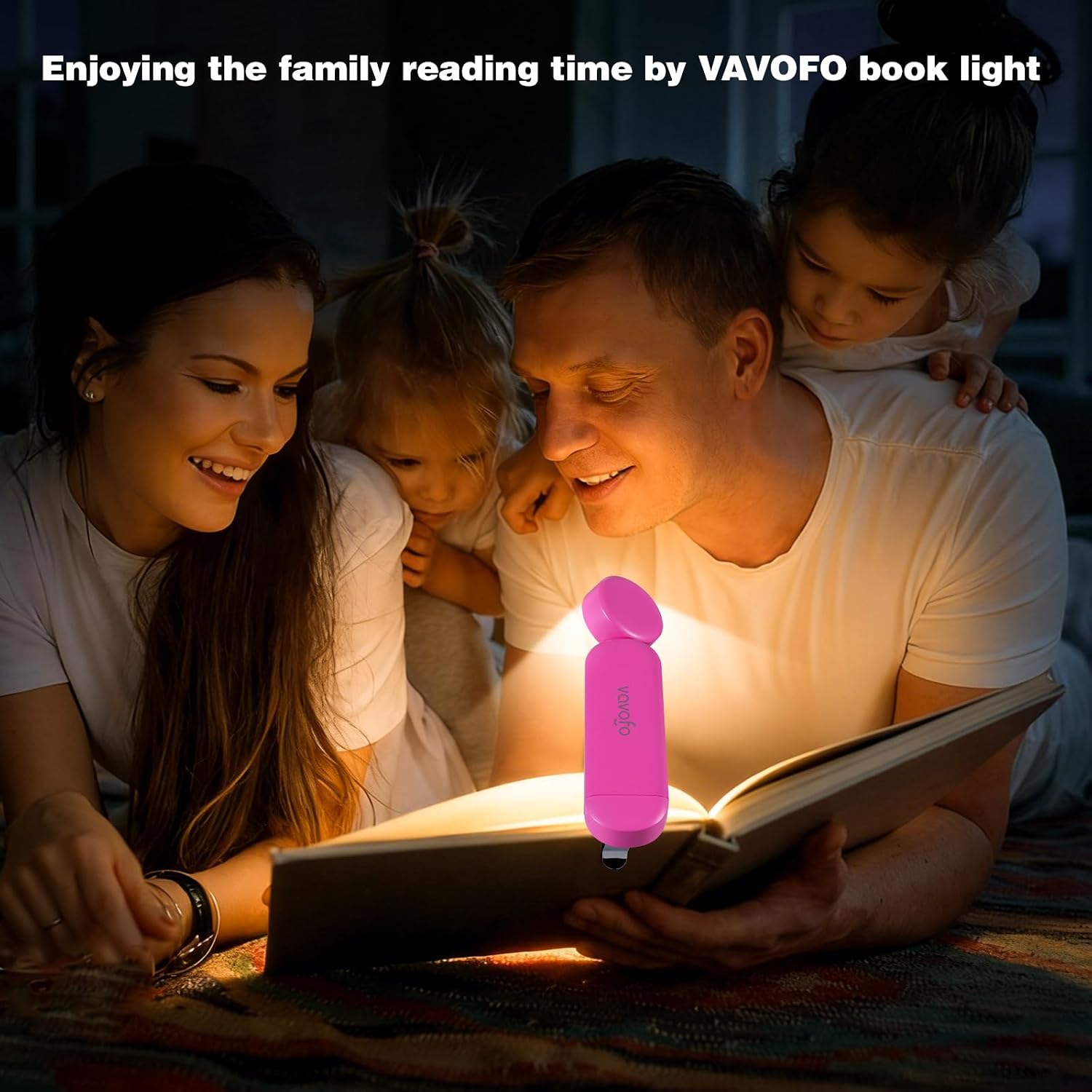 VAVOFO USB Rechargeable Book Light, Bookmark Clip on LED Reading Light image 3