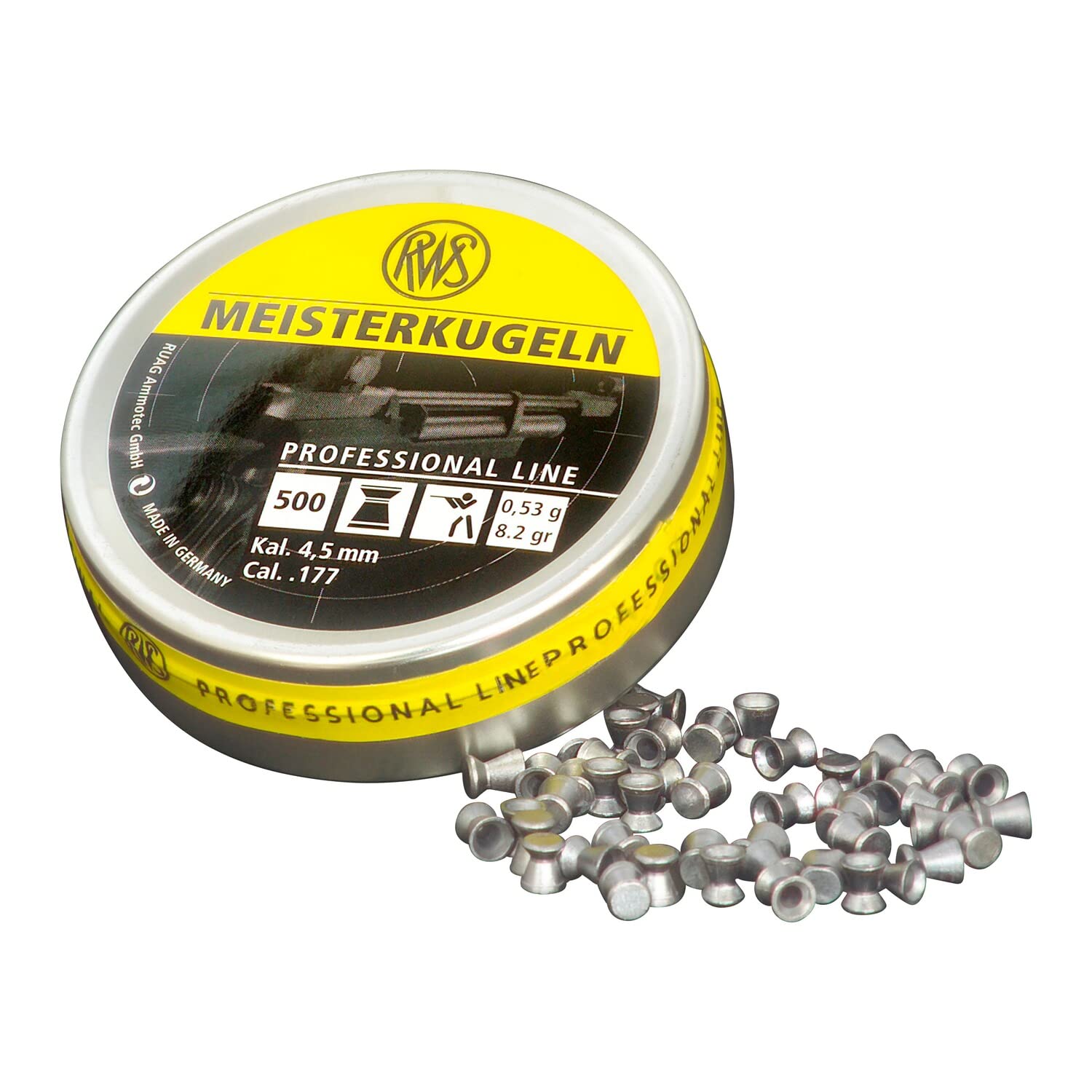 RWS Meisterkugeln Professional Line 4.50mm 0.53g/8.20gr (500pz)