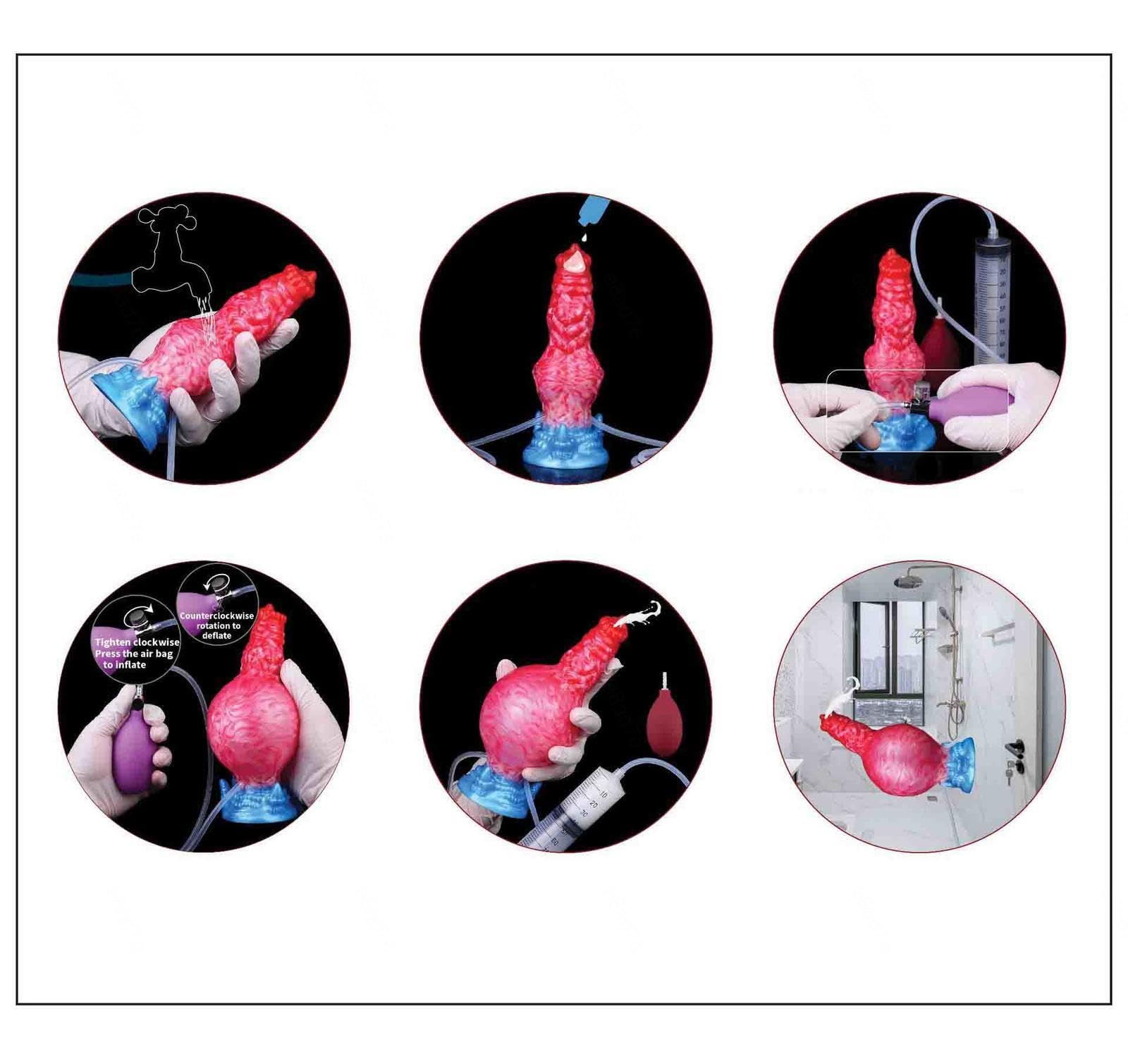 Conception Gonflable Rouge, Taille Réglable, Durable.,#4