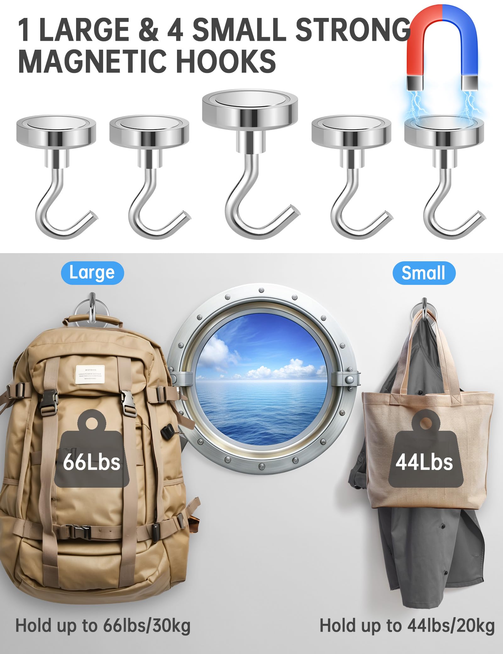 NiHome Kit essenziale per viaggi da crociera da 19 pezzi: presa multipla, borse impermeabili per telefono, porta etichette per bagagli, ganci magnetici, cordini per carte da crociera, fasce per