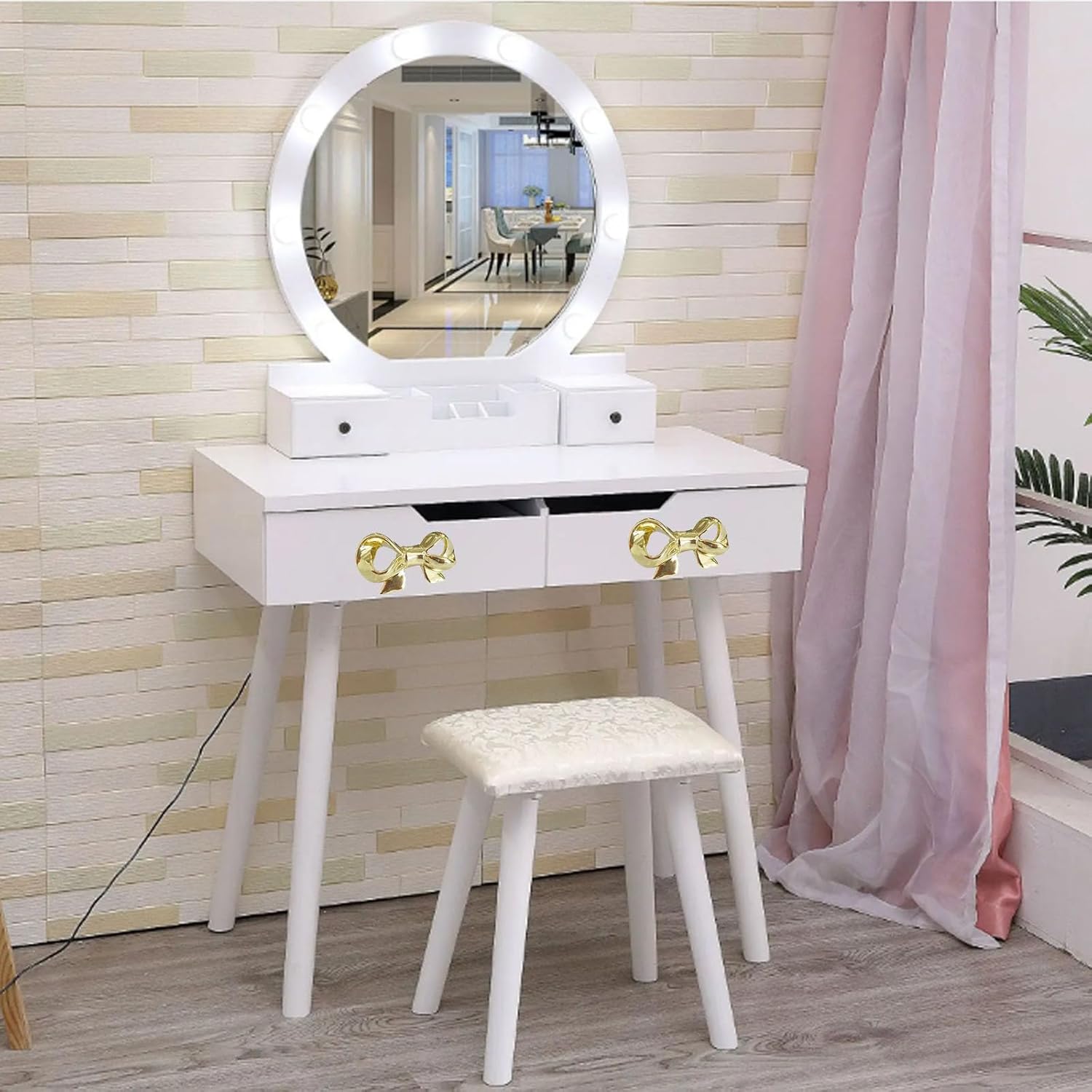 8 Pieces Solid Bow Cabinet Knobs Gold Shoe Cabinets Pulls Bow Knobs for Dresser Single Hole Decorative Handle Suitable for Wine Cabinets and Bookcases