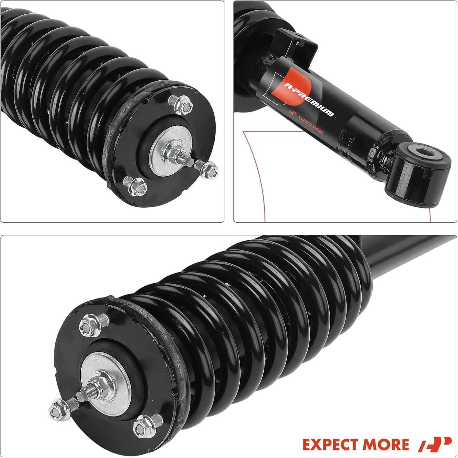 A-Premium Front Strut and Coil Spring Assembly Compatible with Kia | for Sorento 2003-2009, 4WD - 2x Replacement Suspension Complete Strut