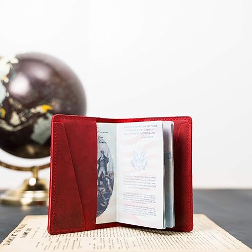 Miniatura 9 de PEGAI Personalized Leather Passport Case  DeKalb (Chestnut)