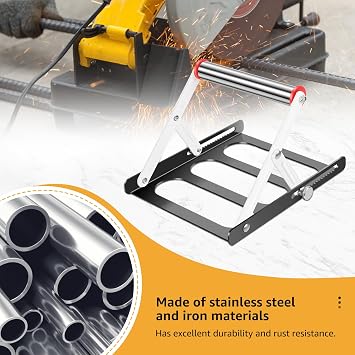 2Pcs Cutting Machine Support Frame Foldable Table Saw Support Stand 55-135mm Height Adjustable Cutting Machine Material Holder Frame Cutting Machine Work Bracket for Support