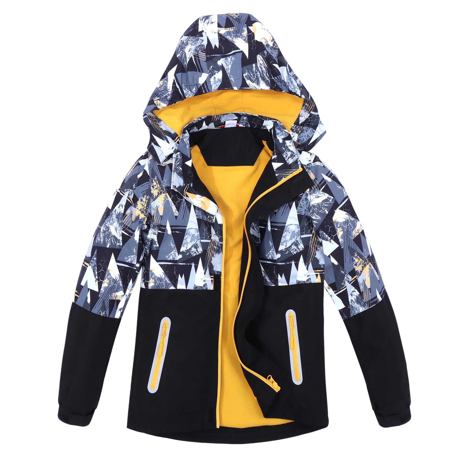 Veste Soft Shell imperméable coupe-vent garçons avec capuche automne hiver