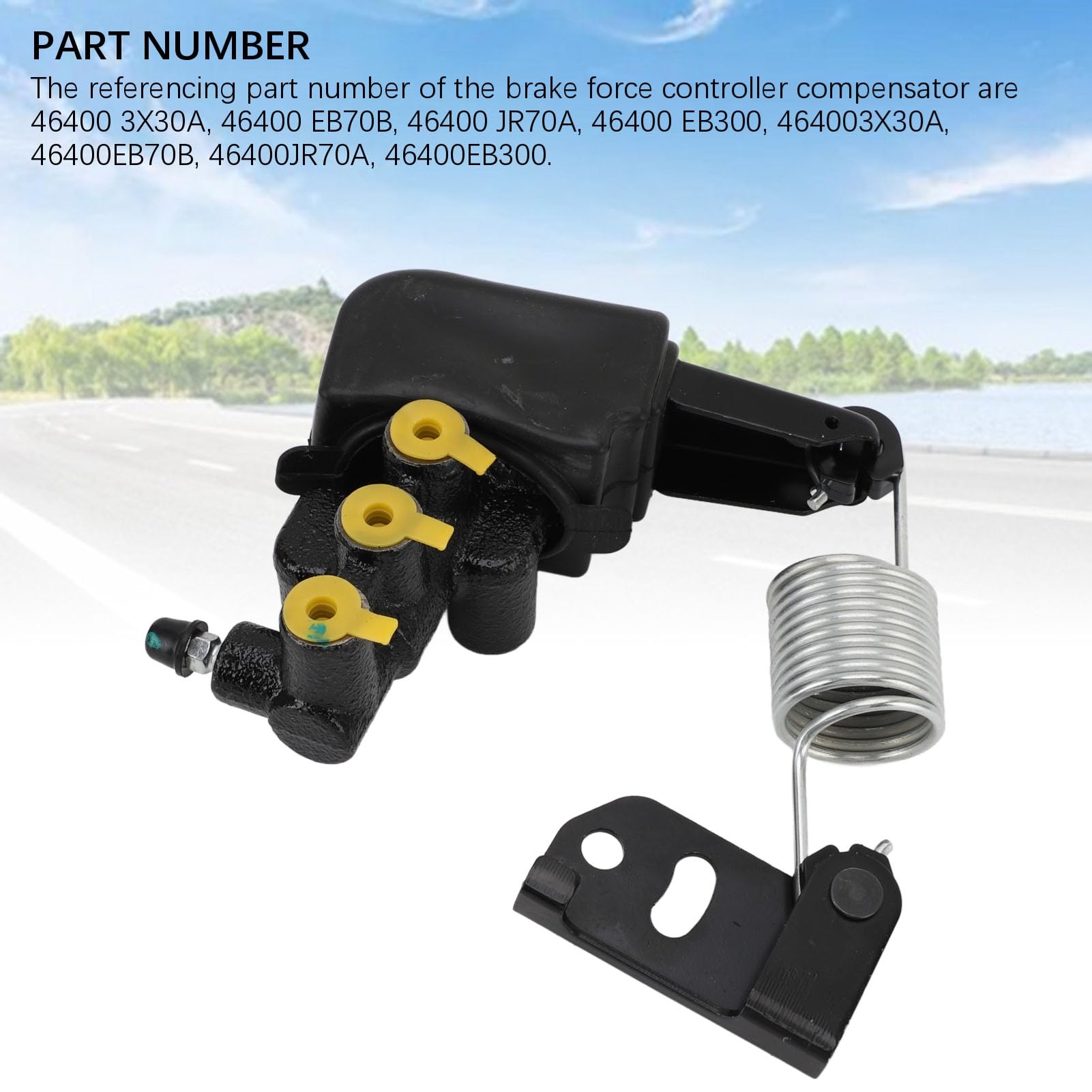 Compensatore valvola rilevamento carico freno Compensatore regolatore freno Compensatore controller frenante per pick-up D40 2.5TD 3.0TD Frenata e prestazioni migliorate