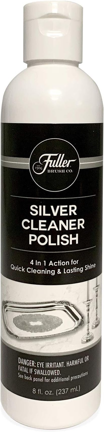 Fuller Brush Silver Cleaner Polish – 4-in-1 Cleaning Action Removes Tarnish, Cuts Film & Loosens Dirt – Anti-Tarnish Protection for Silver, 8 oz (Pack of 1)