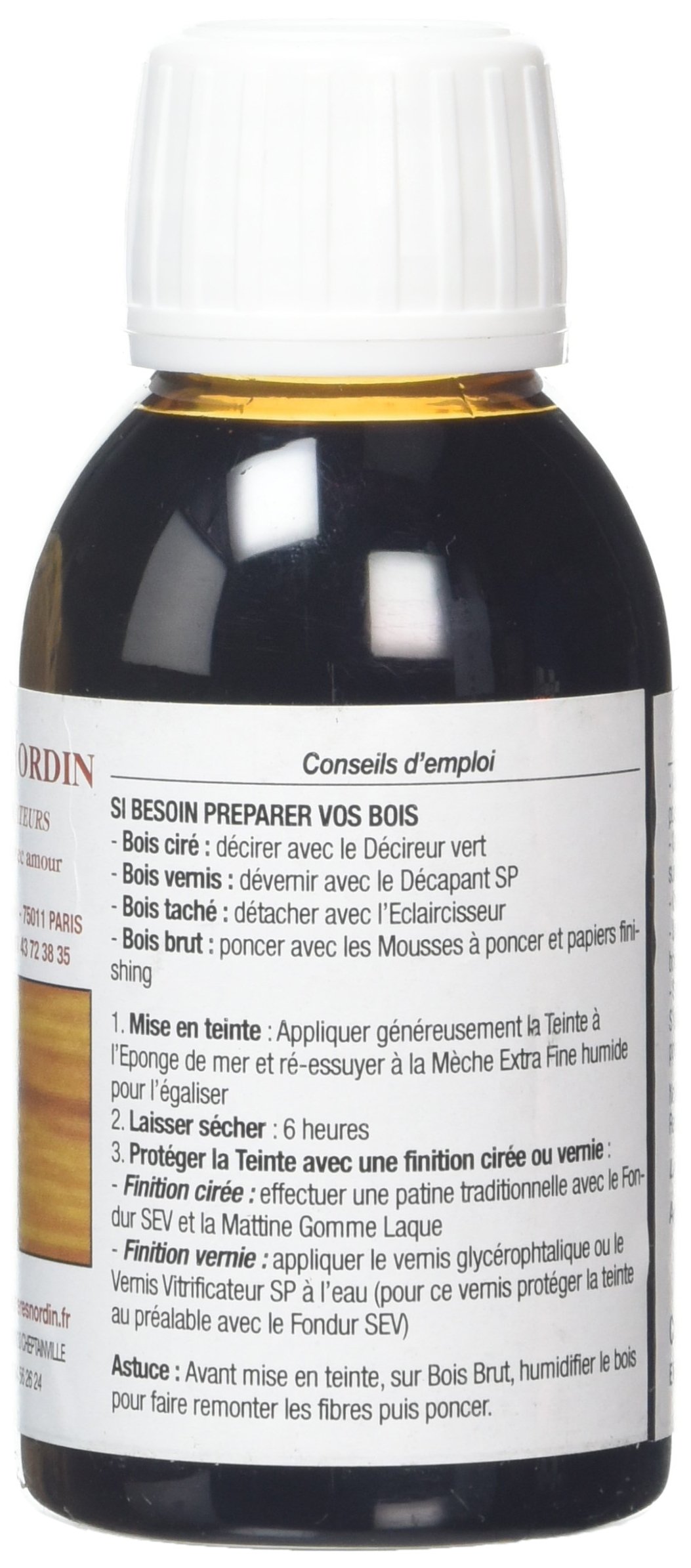 Les Frères Nordin 410543 Teinte à Bois Merisier Dore 125ml