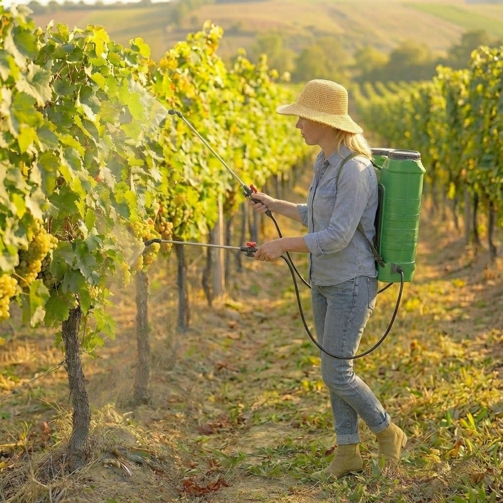 Avalon - Pulverizador de Mochila a Presión de 2 Lanzas con Batería Recargable, Tanque 16L, Lanzas INOX, Verde
