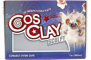 Cosclay Sculpt Soft Gray - 1lb Polymer Modeling Clay for Artists, Crafters, and Sculptors