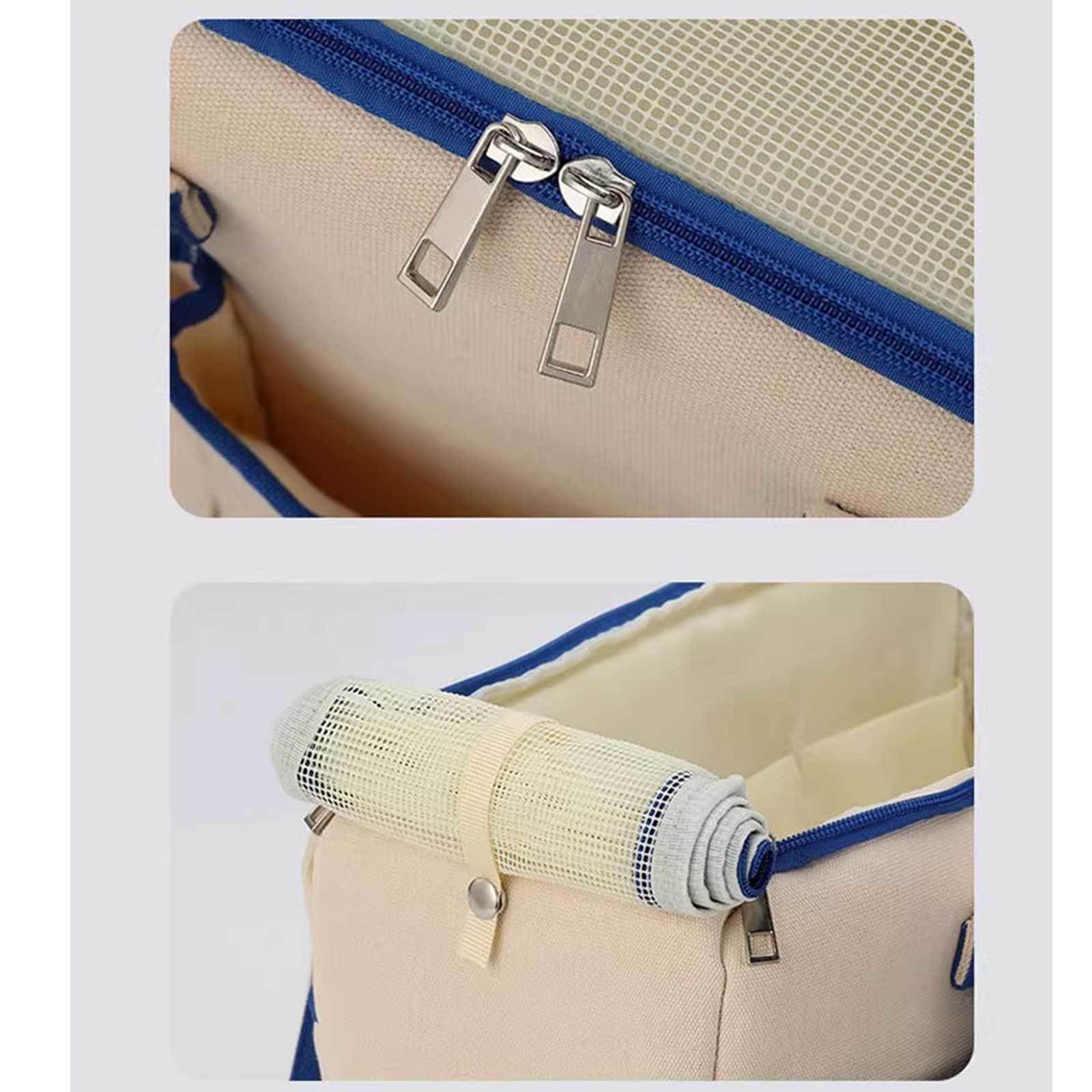 Bolso de Viaje para Mascotas Monedero para Perros Monedero de Animales Pequeños Bolsa para Cachorros Mochila para Perros para Perros Pequeños, Gatos para Viajes Al Aire Libre,Blue