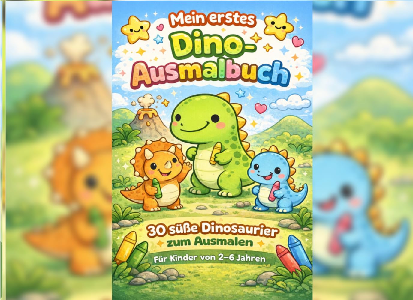 Dino Malbuch: Für Kinder