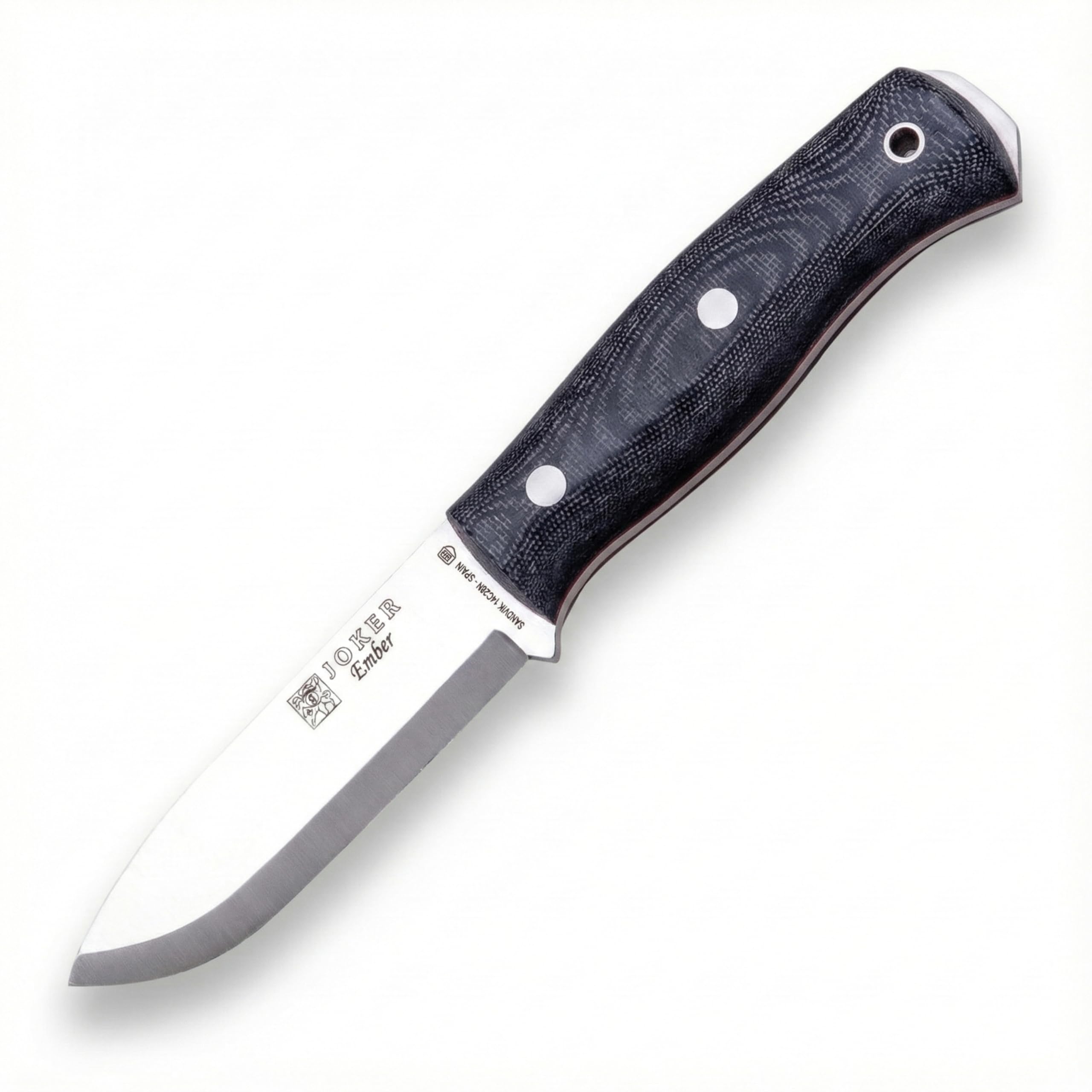 Survival Knife Joker Ember Scandi CM122, 10,5 cm Blade of Sandvik