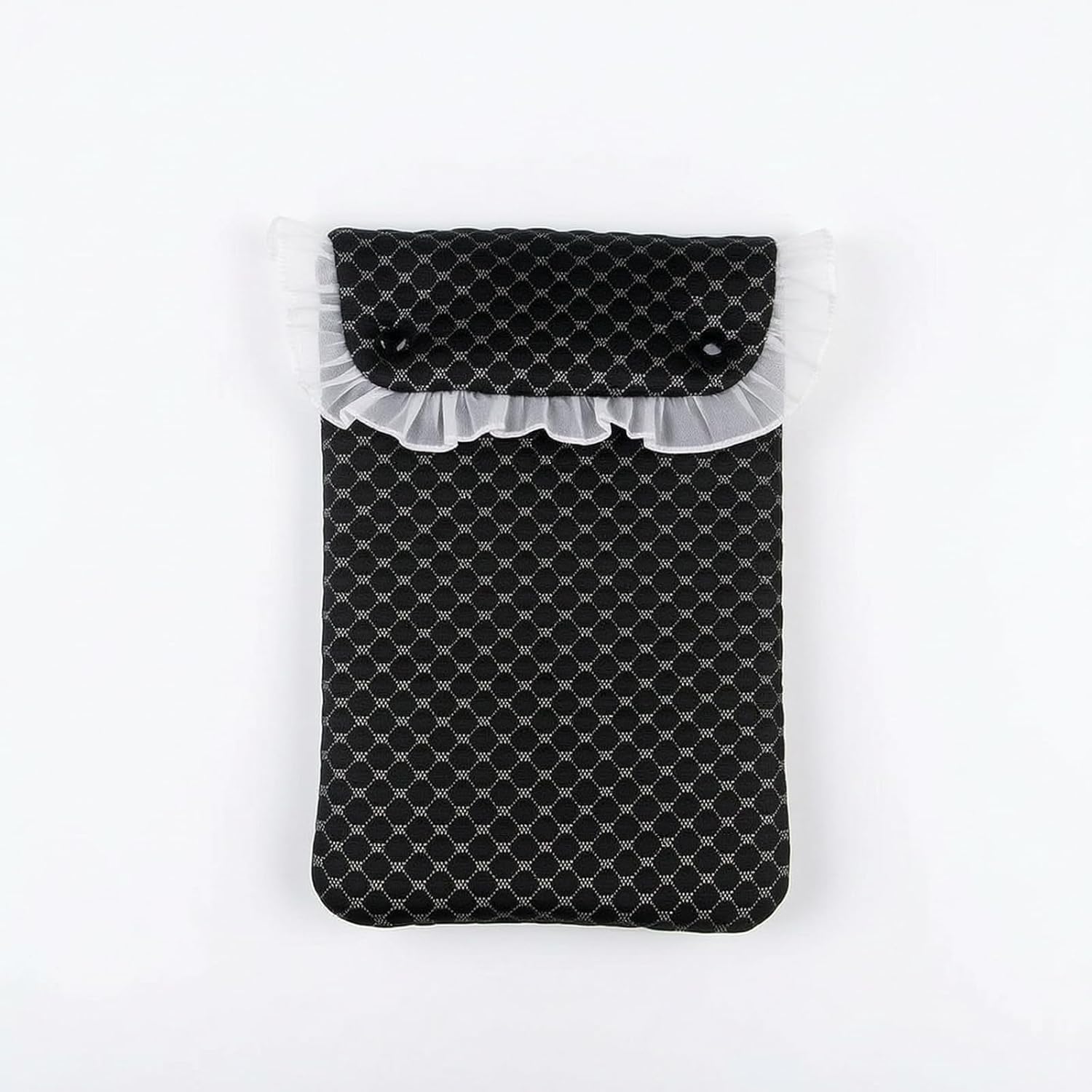 Qianly Pet Cooling Pouch with Textured Ice Bag Pouch Reusable Dogs, Cats, Pushchairs, Outdoor Walks, Travel, Black Ice Silk, 22 33cm