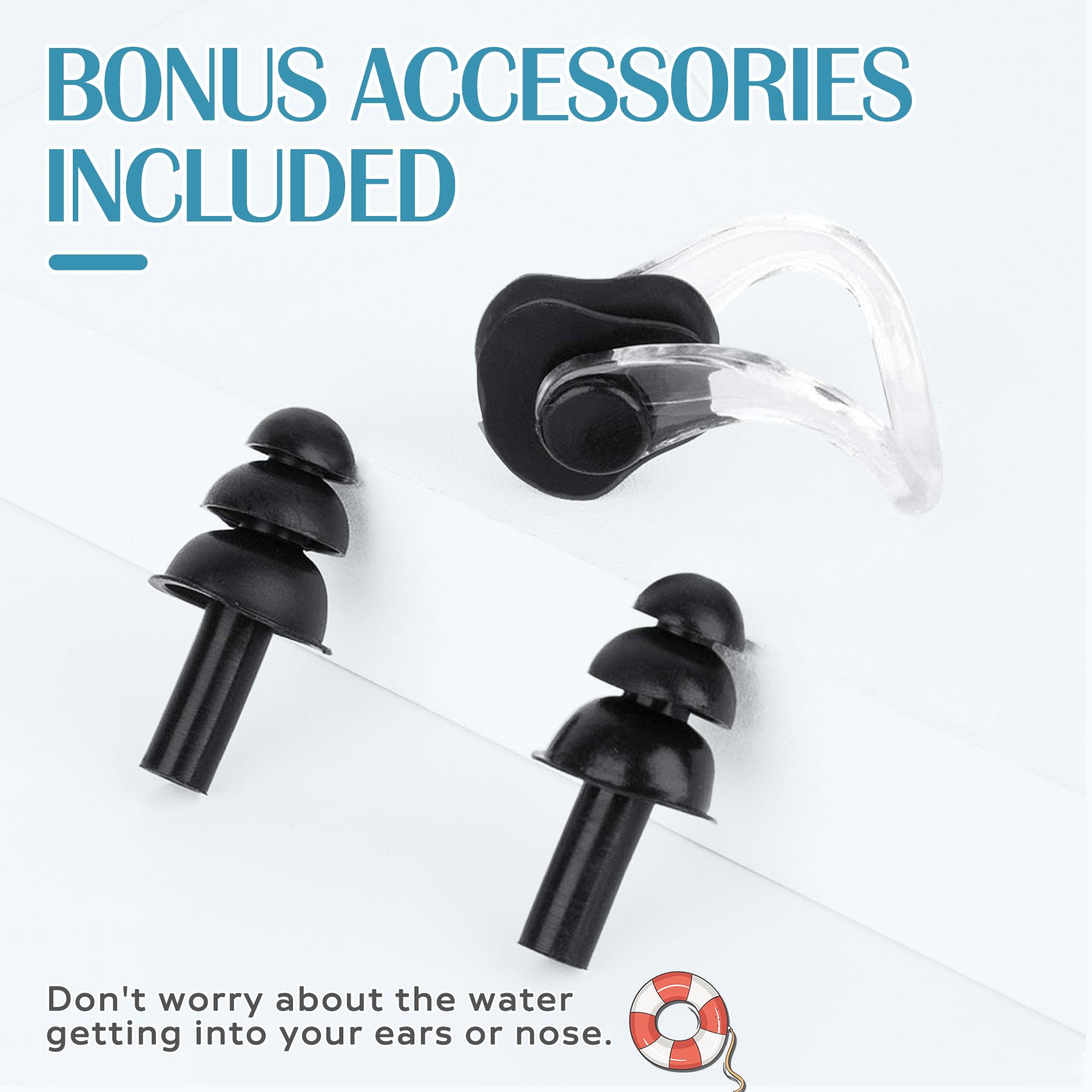 Large Swimming Cap, Suitable for Men and Women, Specially Designed Swimming Cap, Suitable for Very Long and Thick Curly Hair and Braids, Keep Hair Dry