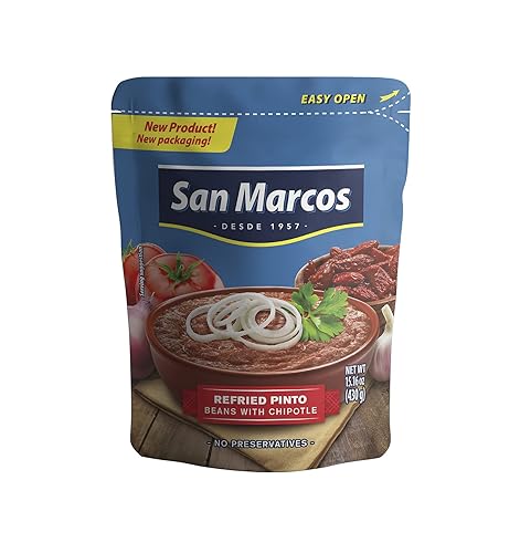 Miniatura 2 de San Marcos Frijoles pintos refritos con chipotle, 15.1 onzas (paquete de 12)