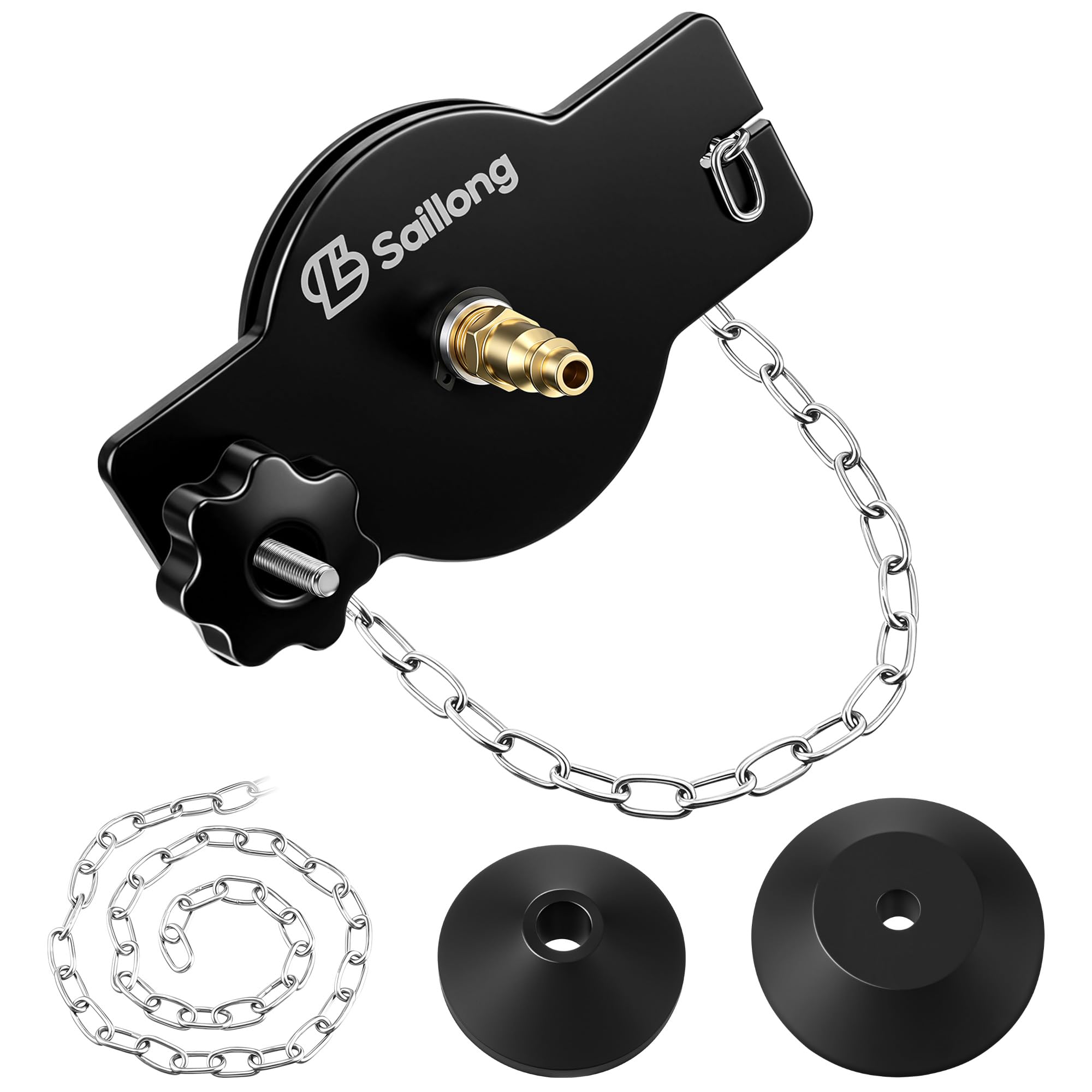 Photo 1 of Brake Bleeder Adapter – Universal Reservoir Cap, Master Cylinder Adapter, Fits Most Round Fluid Reservoirs, Pressure Bleeding Kit, Bleed Tool, Leak Free Design