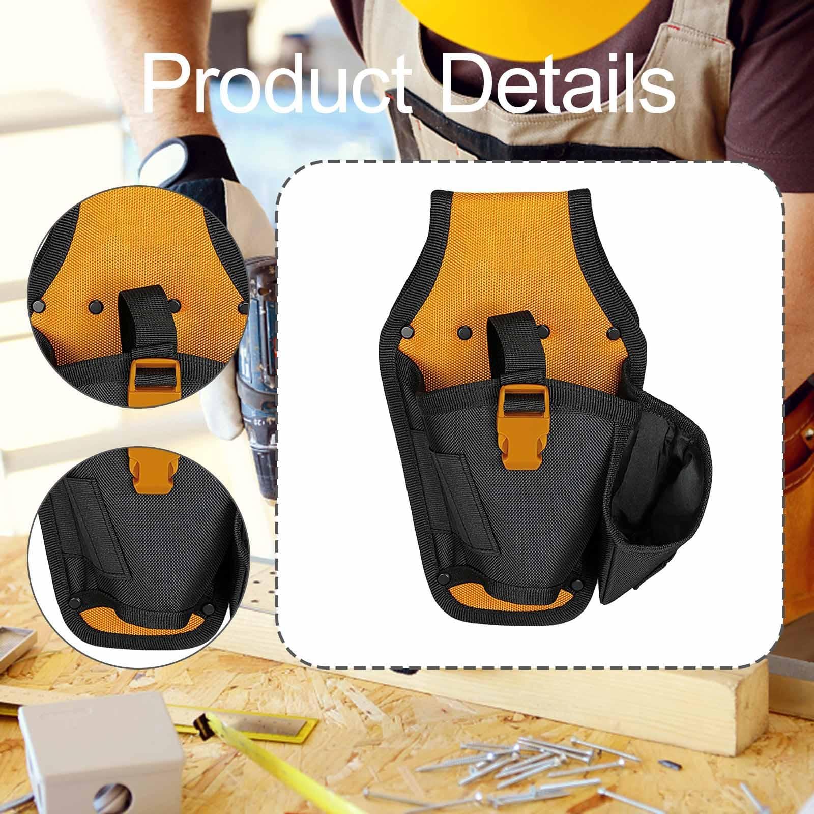 Sac Ceinture pour Perceuse électrique, Sac à Outils Oxford, Support de Perceuse Pratique, Sac Ceinture pour Outils de Quincaillerie, avec Ceinture