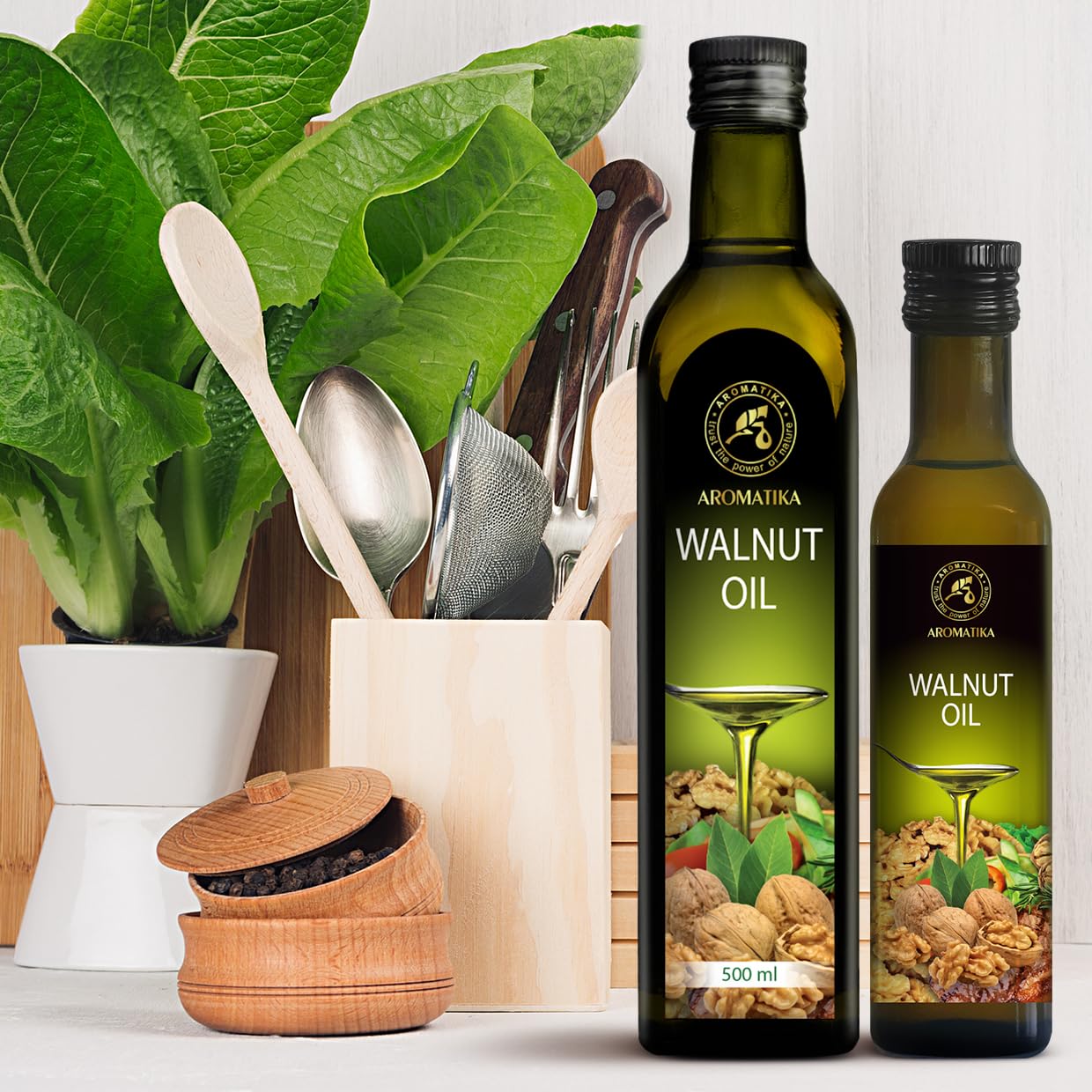 Aceite de Nuez 250ml Prensado en Frío 100% Puro Natural - Walnut Oil