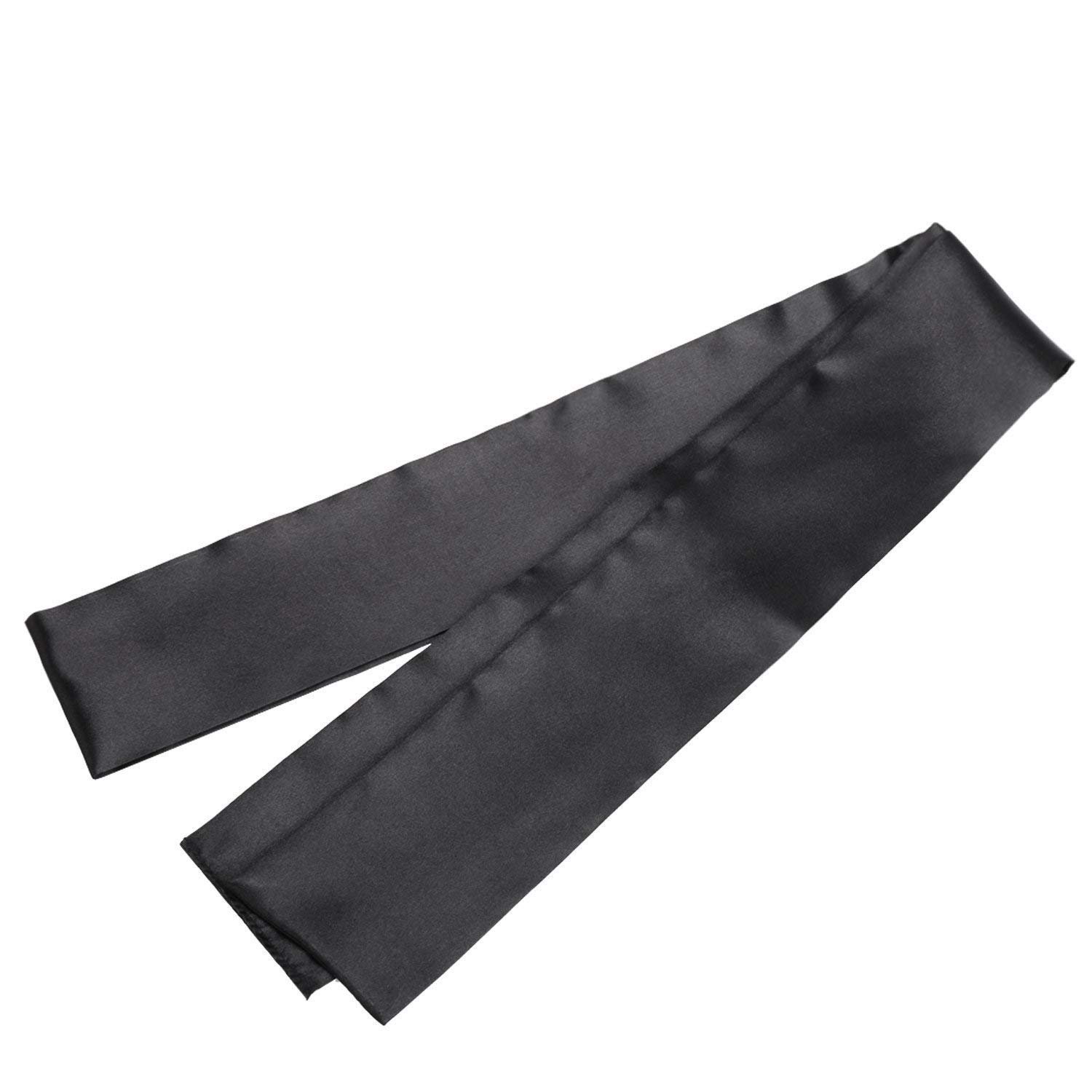 SM spielsatin occhio maschera maschera benda per gli occhi BDSM Feticcio Bondage Sex Toys per coppie nero