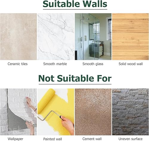 Miniatura 8 de JiGiU Toallero autoadhesivo, el juego de accesorios de baño incluye barra de toalla de baño de 16 pulgadas, soporte de papel higiénico y anillo de