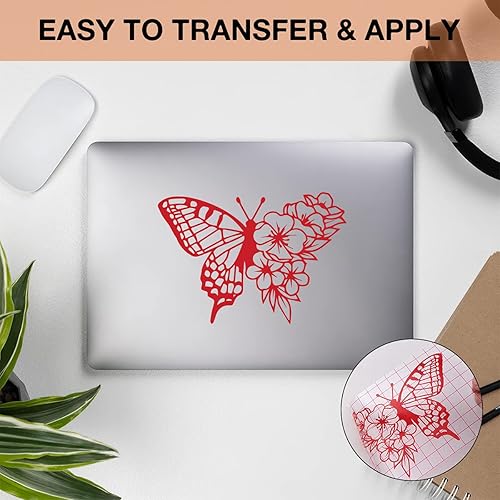 Miniatura 76 de Vinilo para Cricut – Juego de hojas de vinilo adhesivas permanentes – Hojas de vinilo de 12 x 12 pulgadas / 30.48 x 30.48 cm. y hojas de cinta de 12