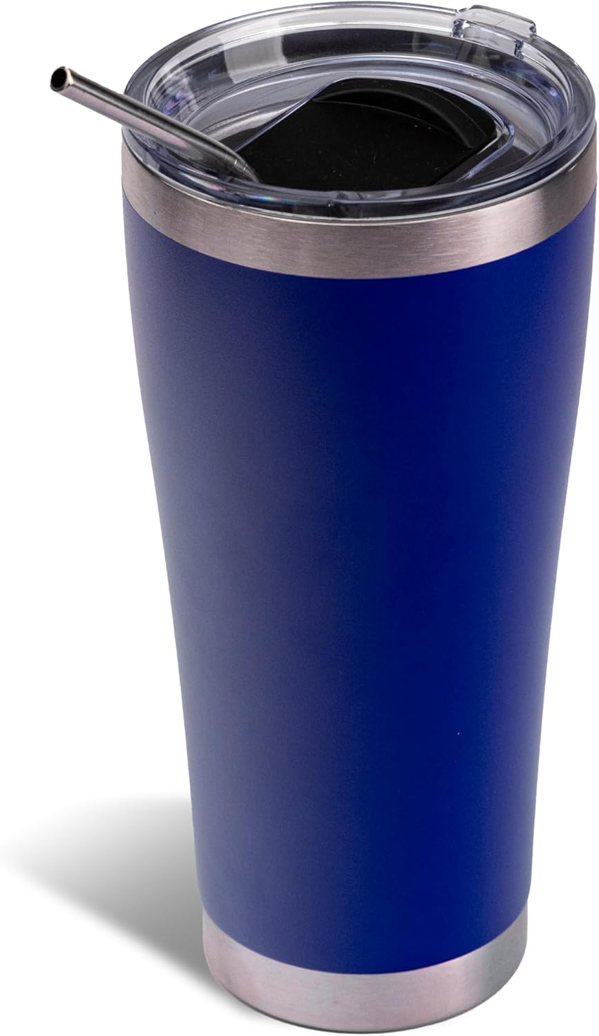 The Memory Company Officially Licenced NFL 30OZ Tumbler Set - 2-Pack Home & Away Stainless Steel Insulated Tumblers with Straws, Double Wall Vacuum Sealed Football Fan Drinkware