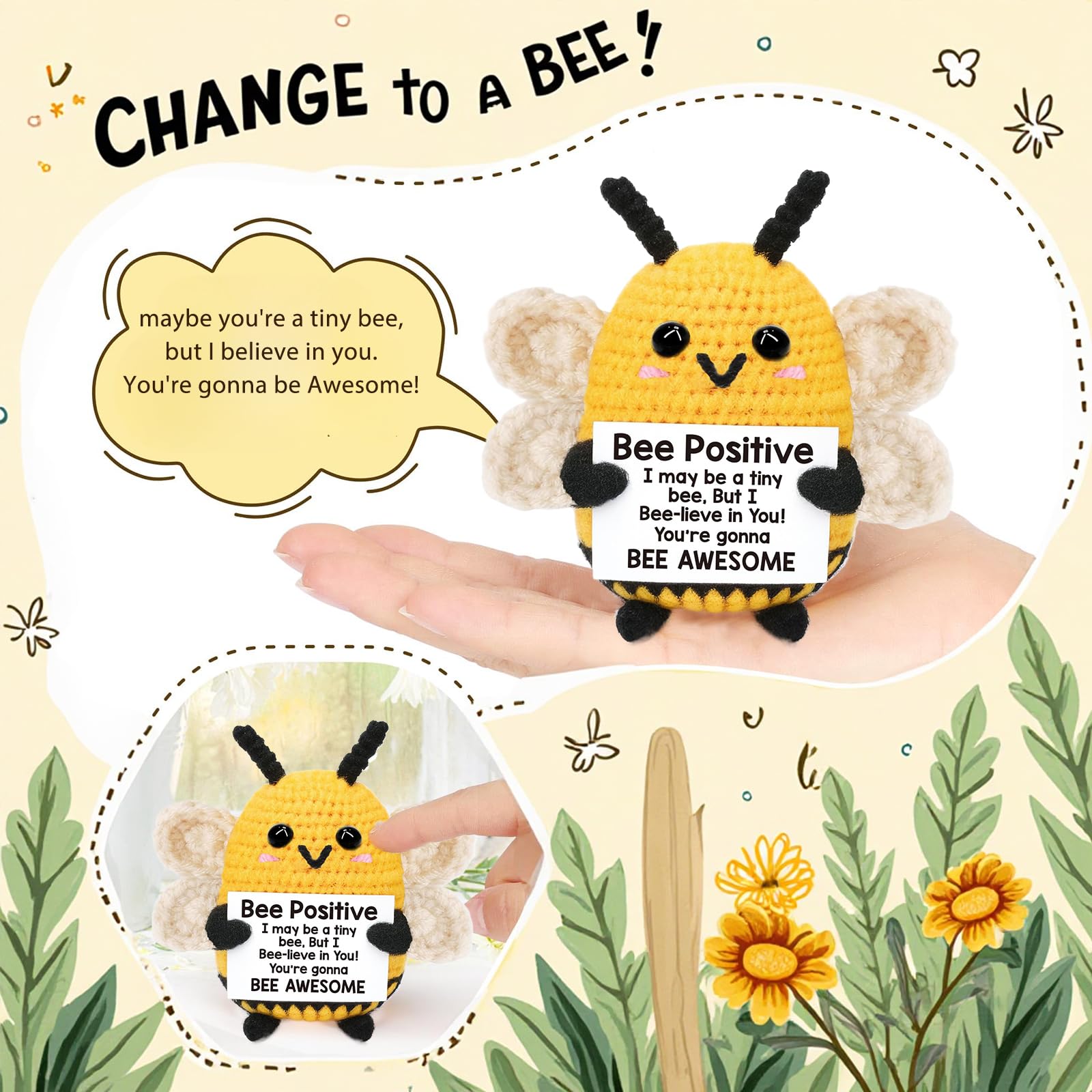 Sunwuun Positive Bee,Good Luck Positive Gifts - Image 2
